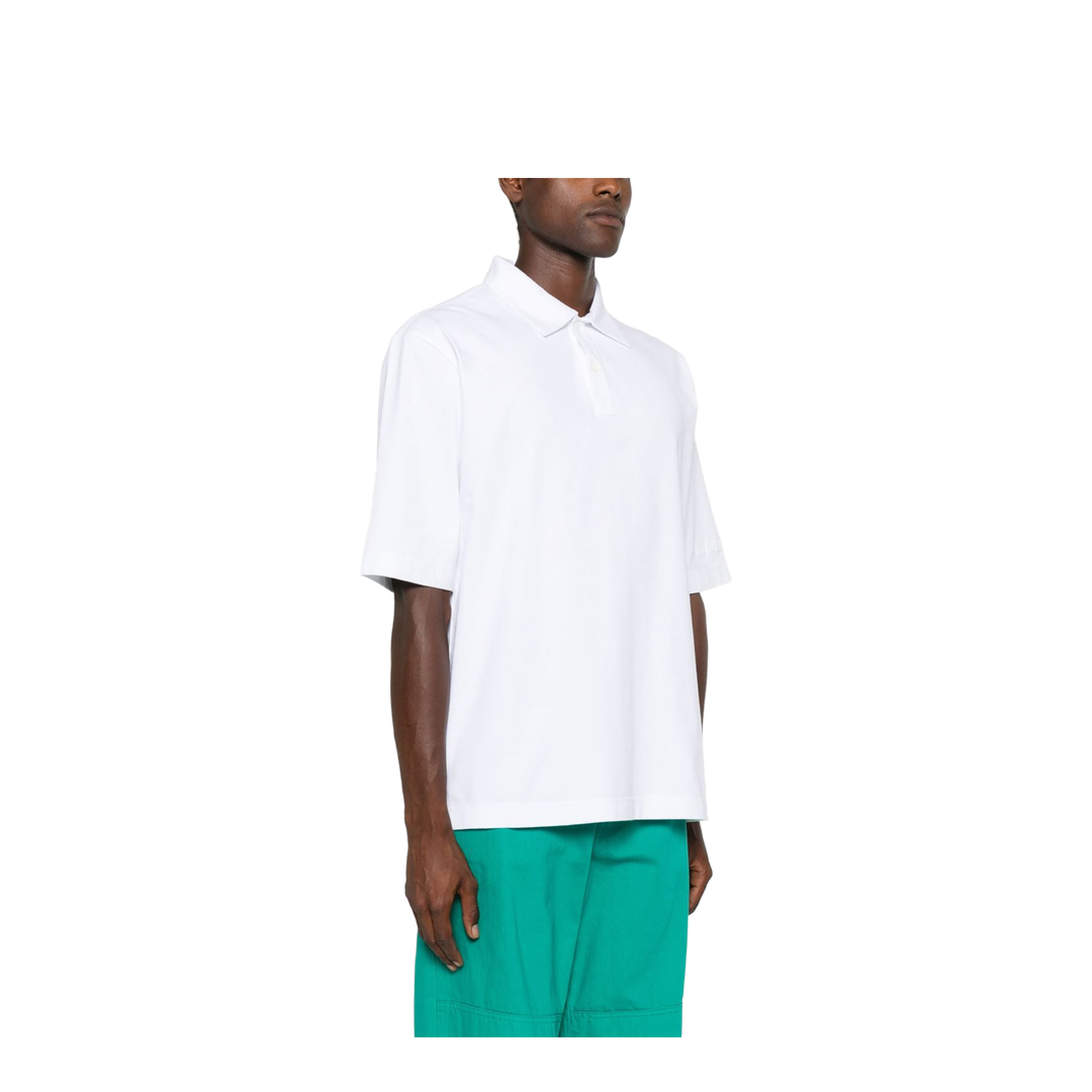 White Organic Cotton Polo - Image 5