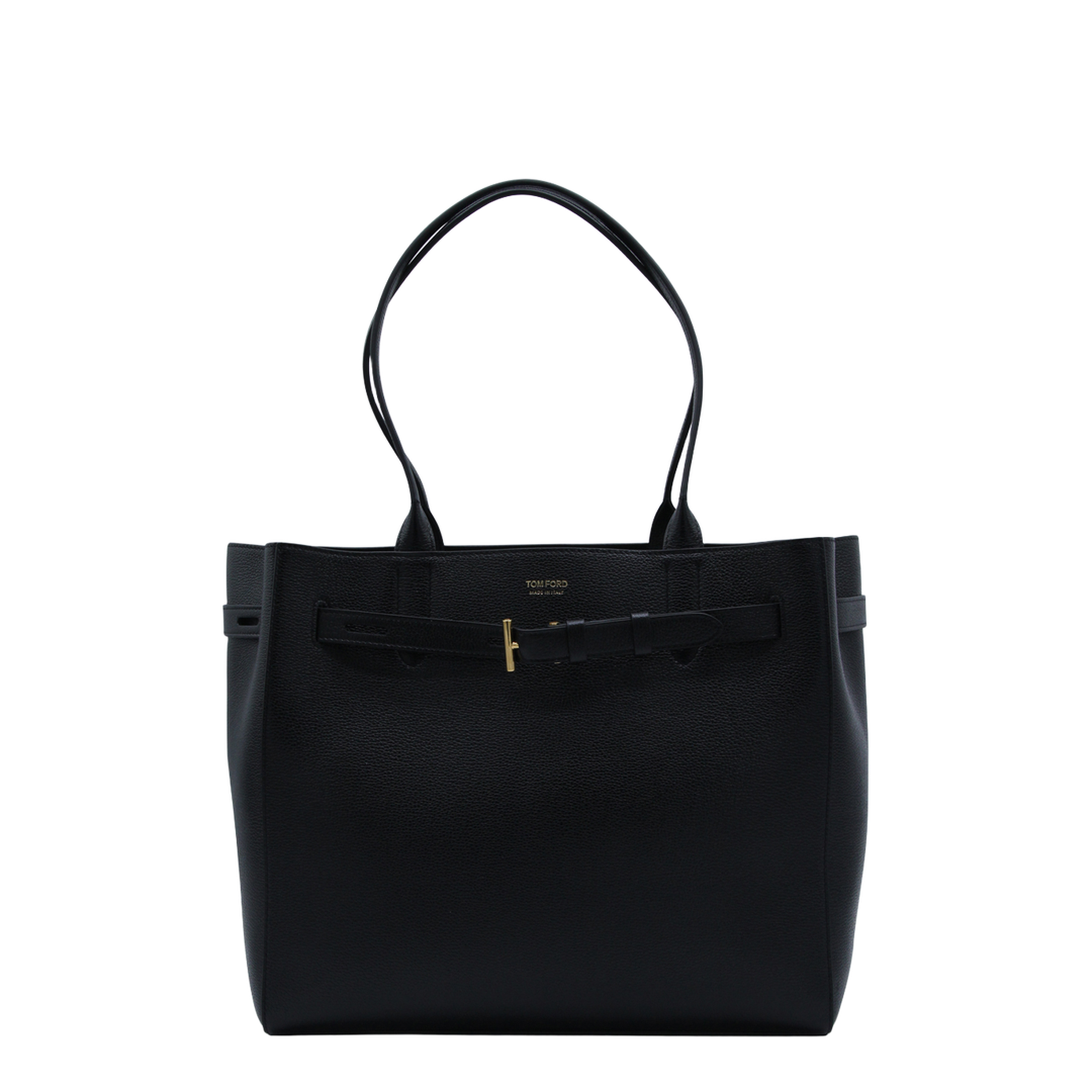 Audrey Medium Calf Leather Tote - Black - Image 2