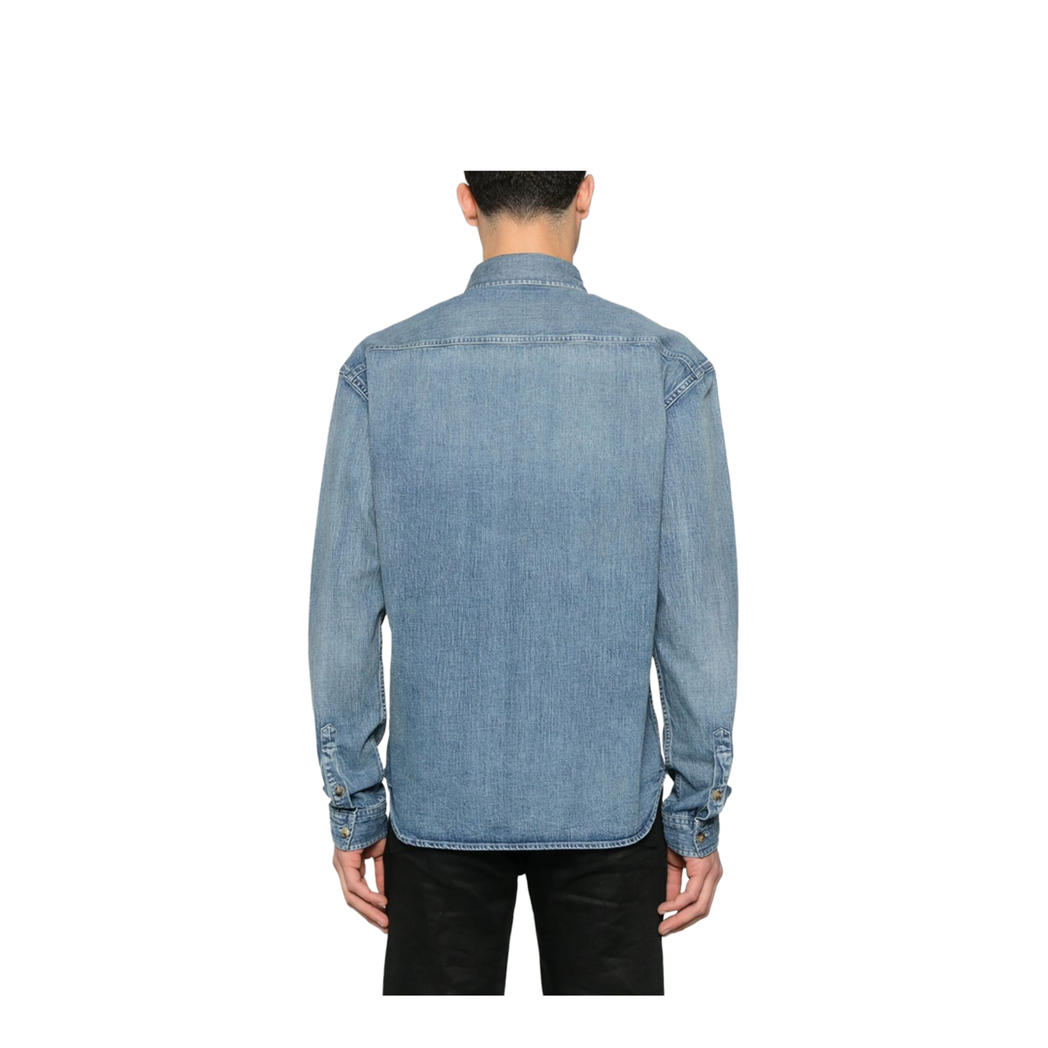 Cassandra Shirt in Day Blue Denim - Image 2