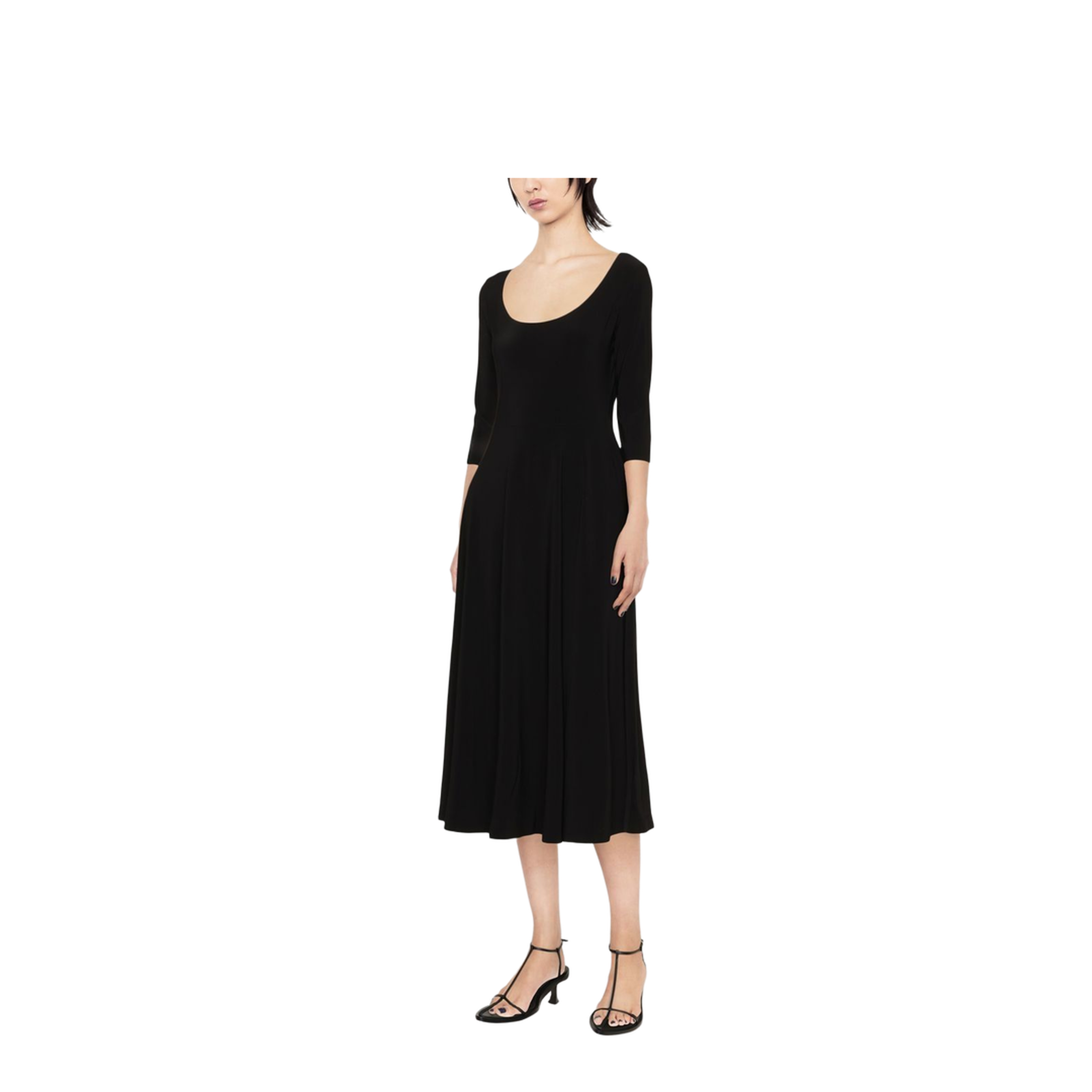 Flared Midi Dress - Image 3
