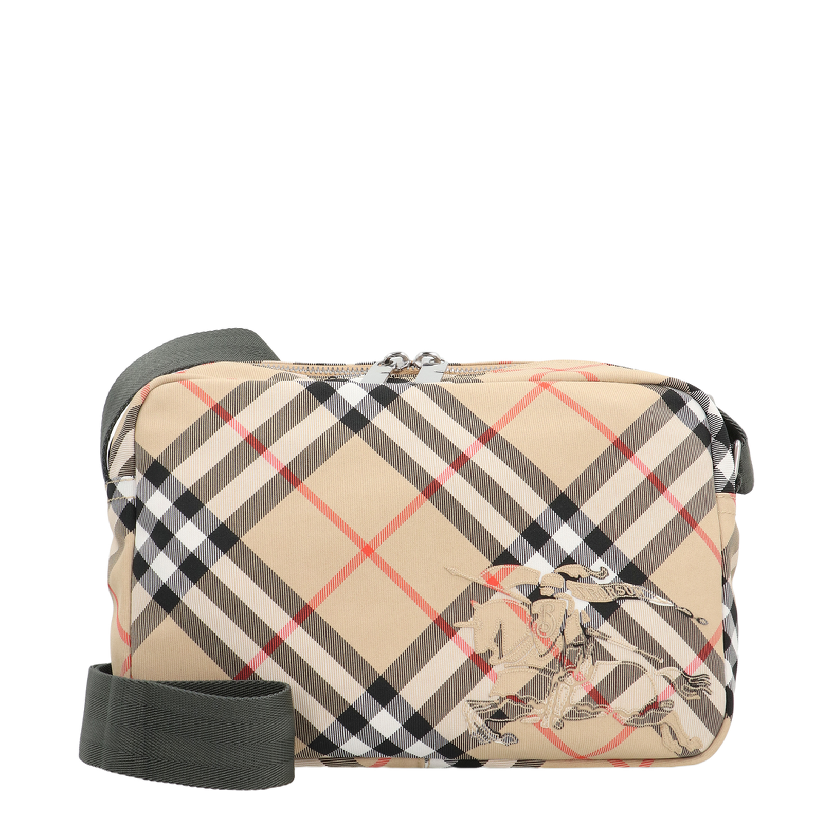 Check Crossbody Bag - Image 1