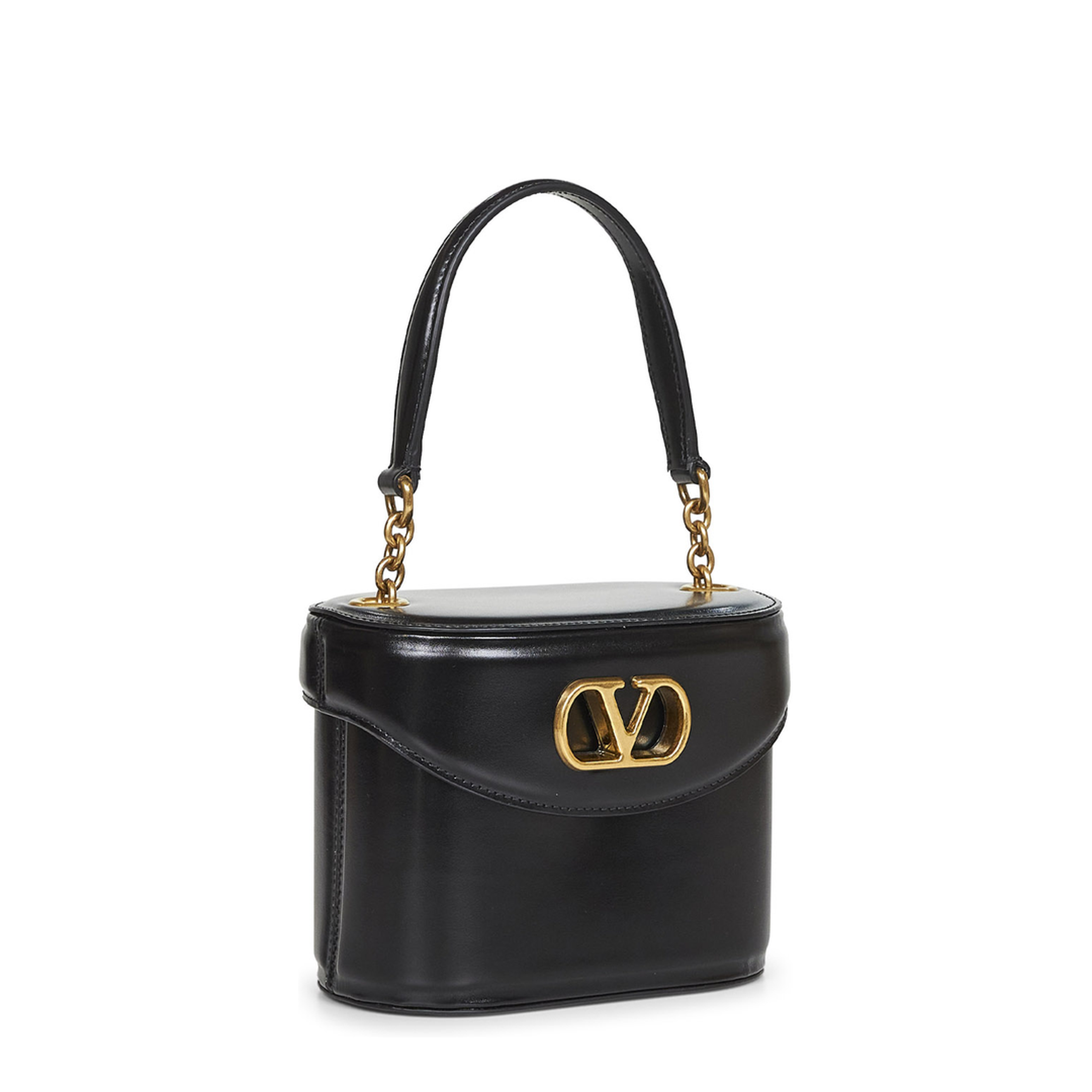 Black Leather Vanity Bag - Image 2
