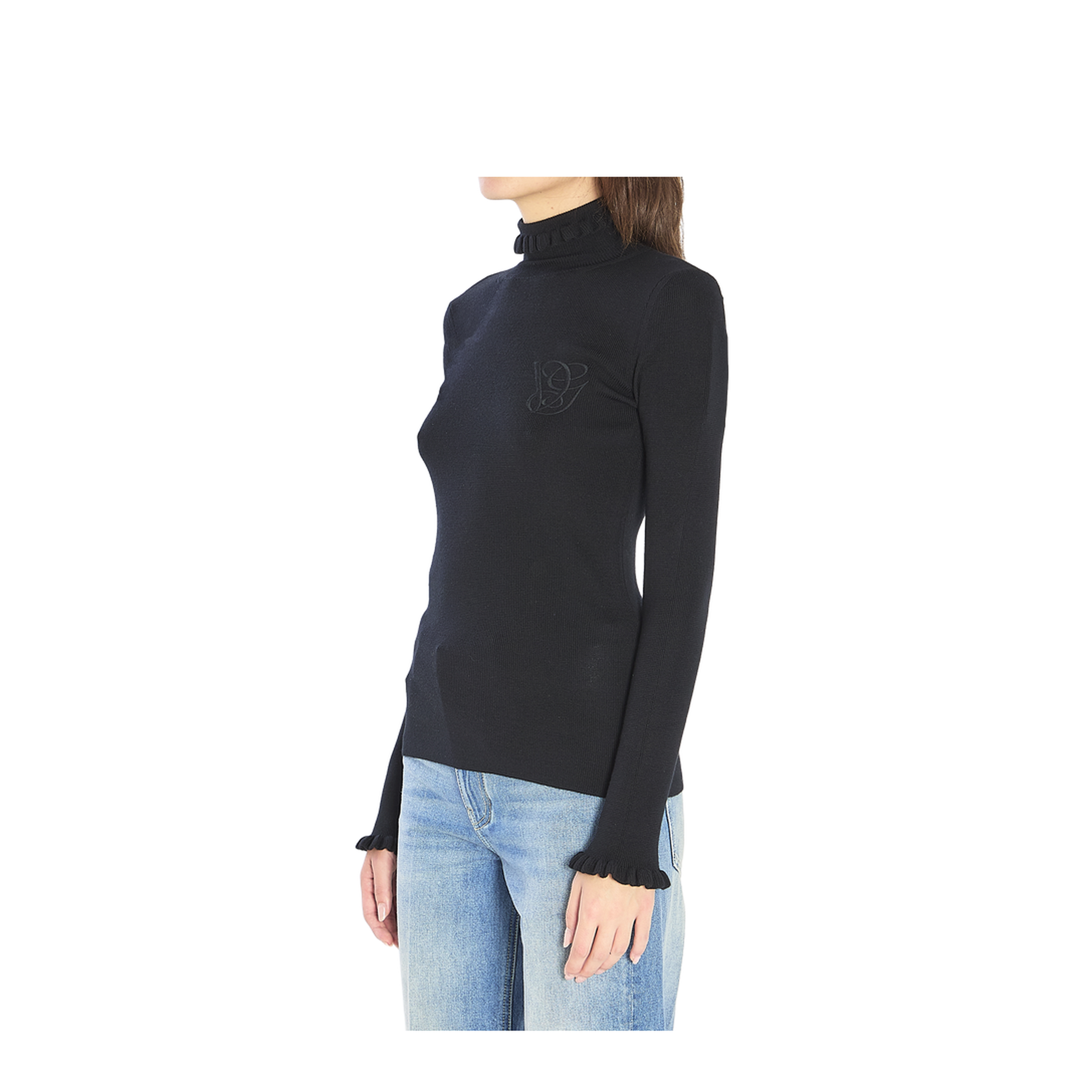 Turtleneck Knitwear Black - Image 2