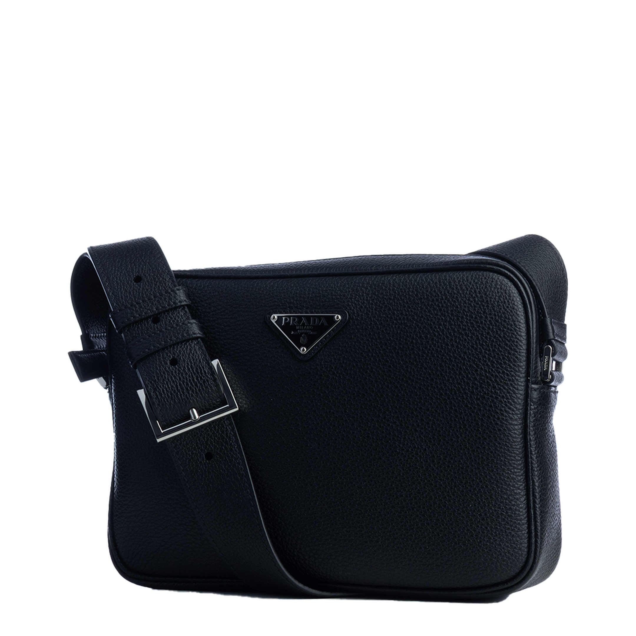 Calf Leather Shoulder Bag - Black - Image 5