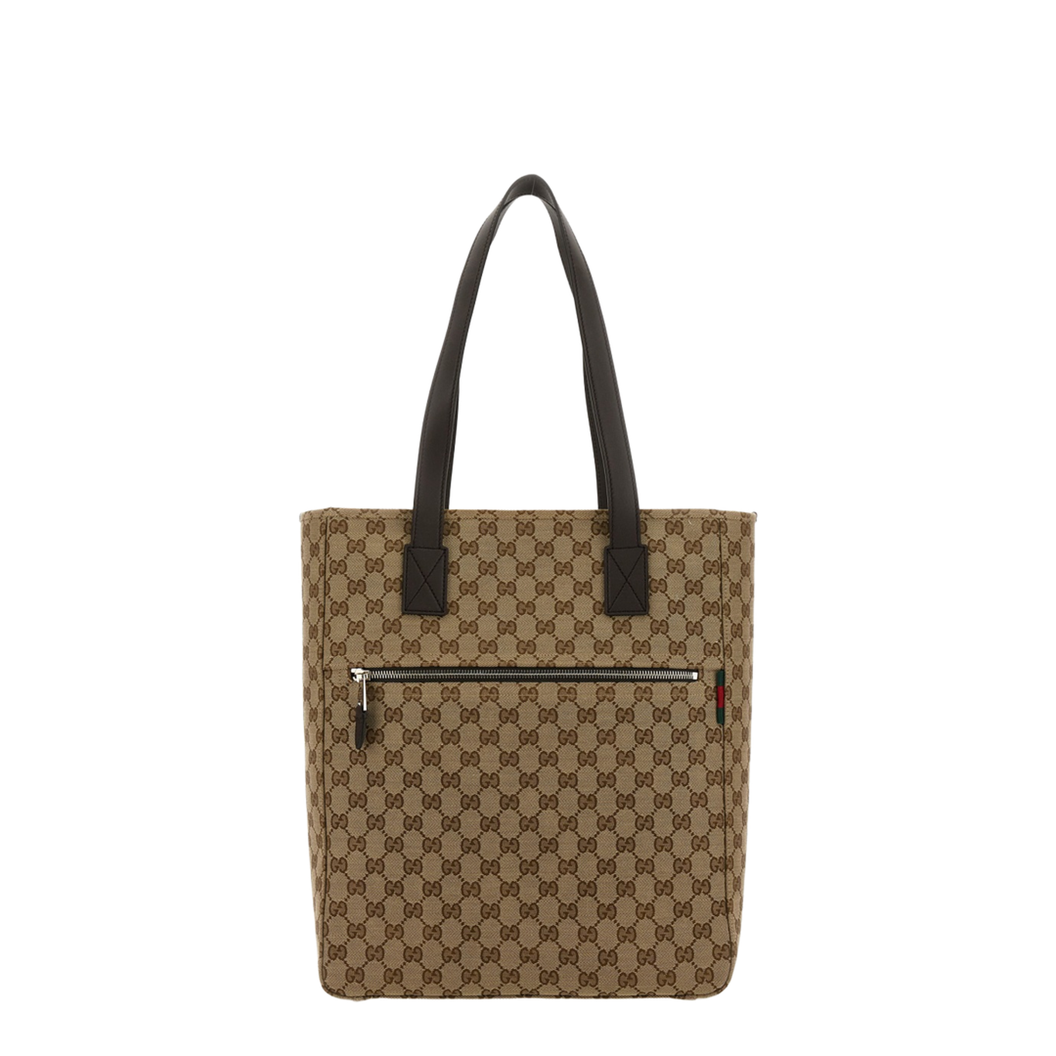 GG Canvas Medium Tote Bags - Beige - Image 1