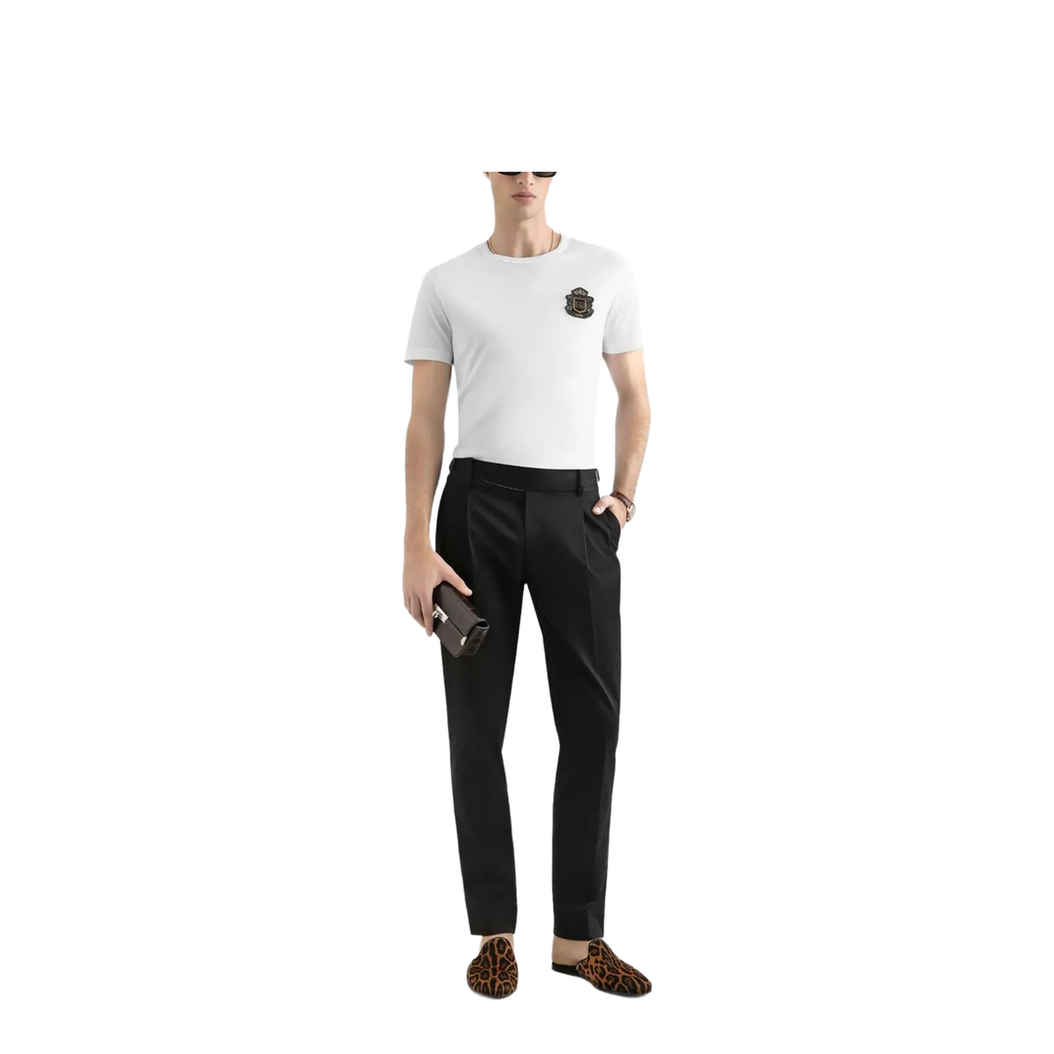Cotton T-Shirt with Logo Crest - Image 7