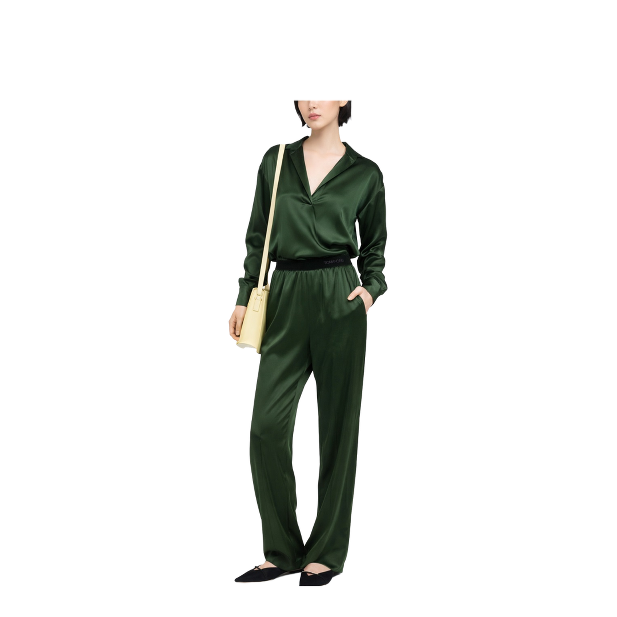 Silk Satin Stretch Shirt - Image 2