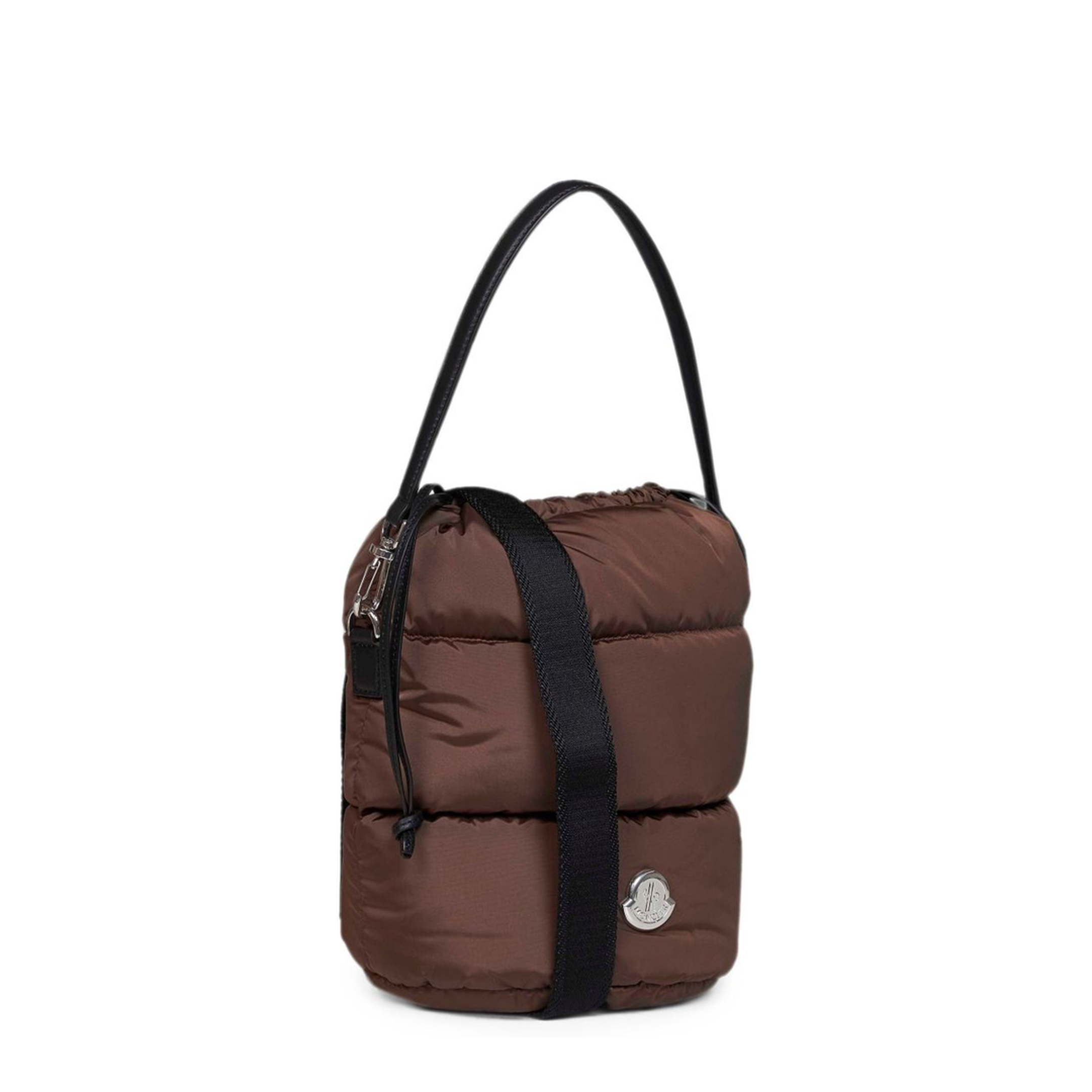 Nylon Bucket Bag - Brown - Image 2