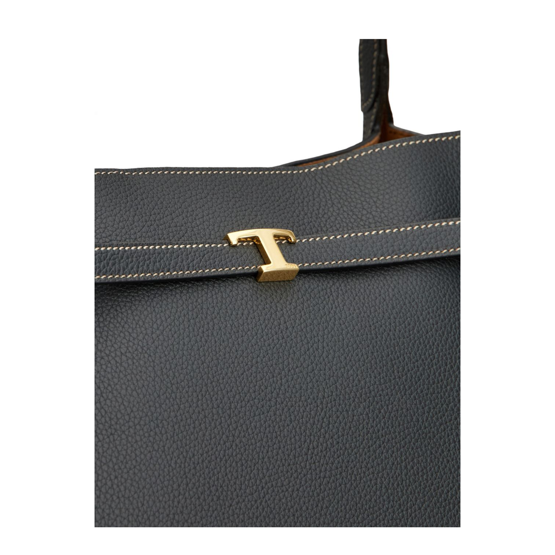 Medium Calfskin Shopping Bag - Black - Image 2