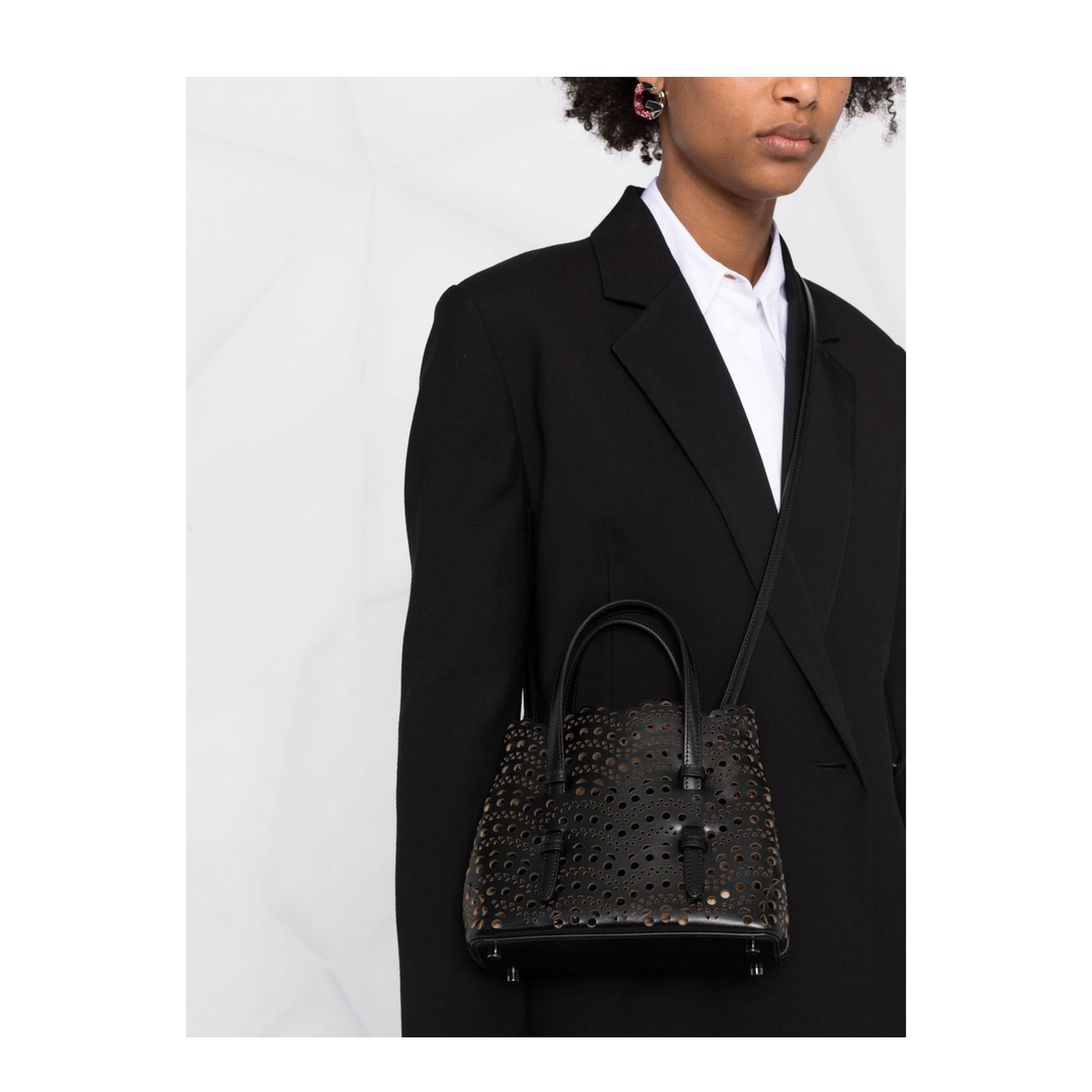 Mina 20 Small Calfskin Tote Bag - Noir - Image 5