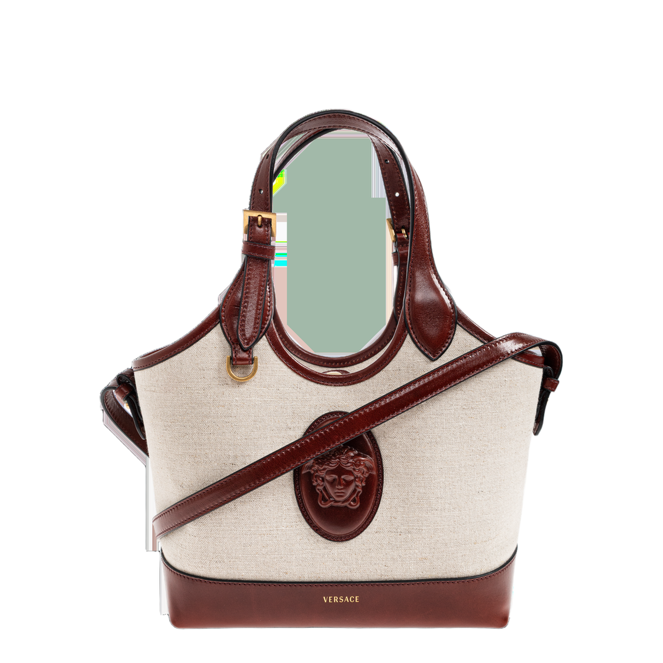 Rivière Canvas Tote - Brown/Beige - Image 1
