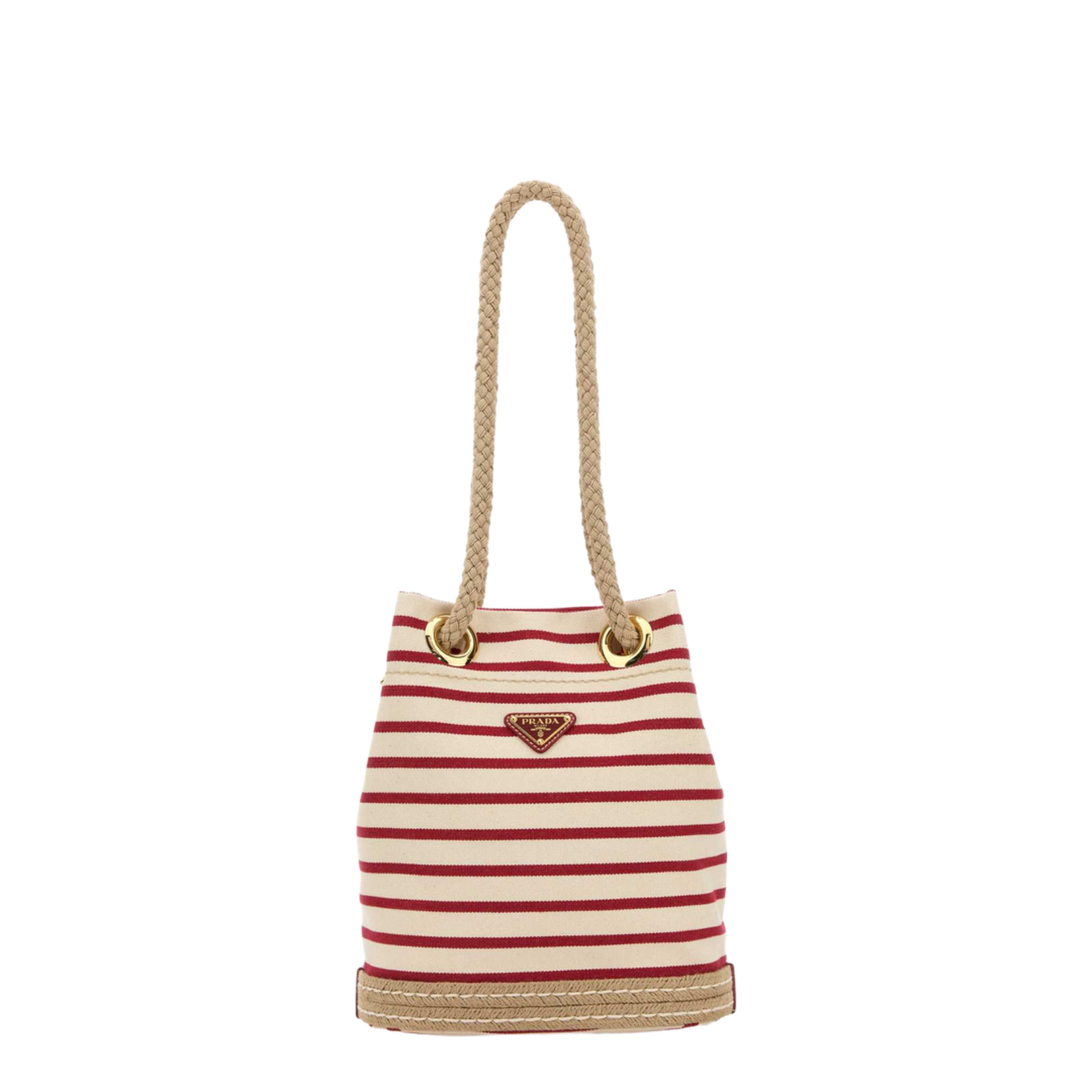 Embroidered Canvas Bucket Bag - Image 1