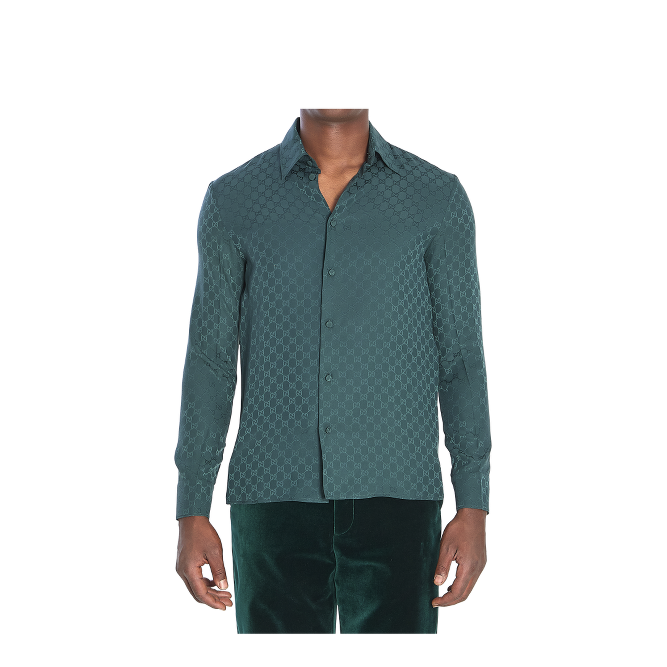 Silk Jacquard Shirt - Image 1