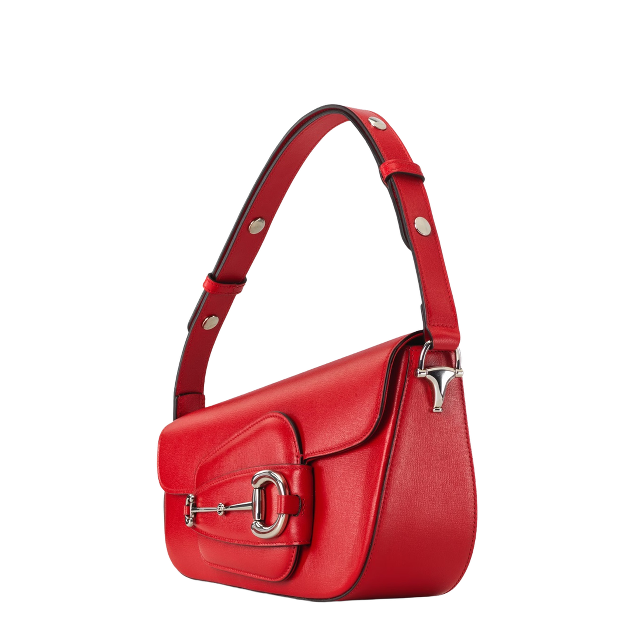 Jackie Leather Hobo Bags - Red - Image 2