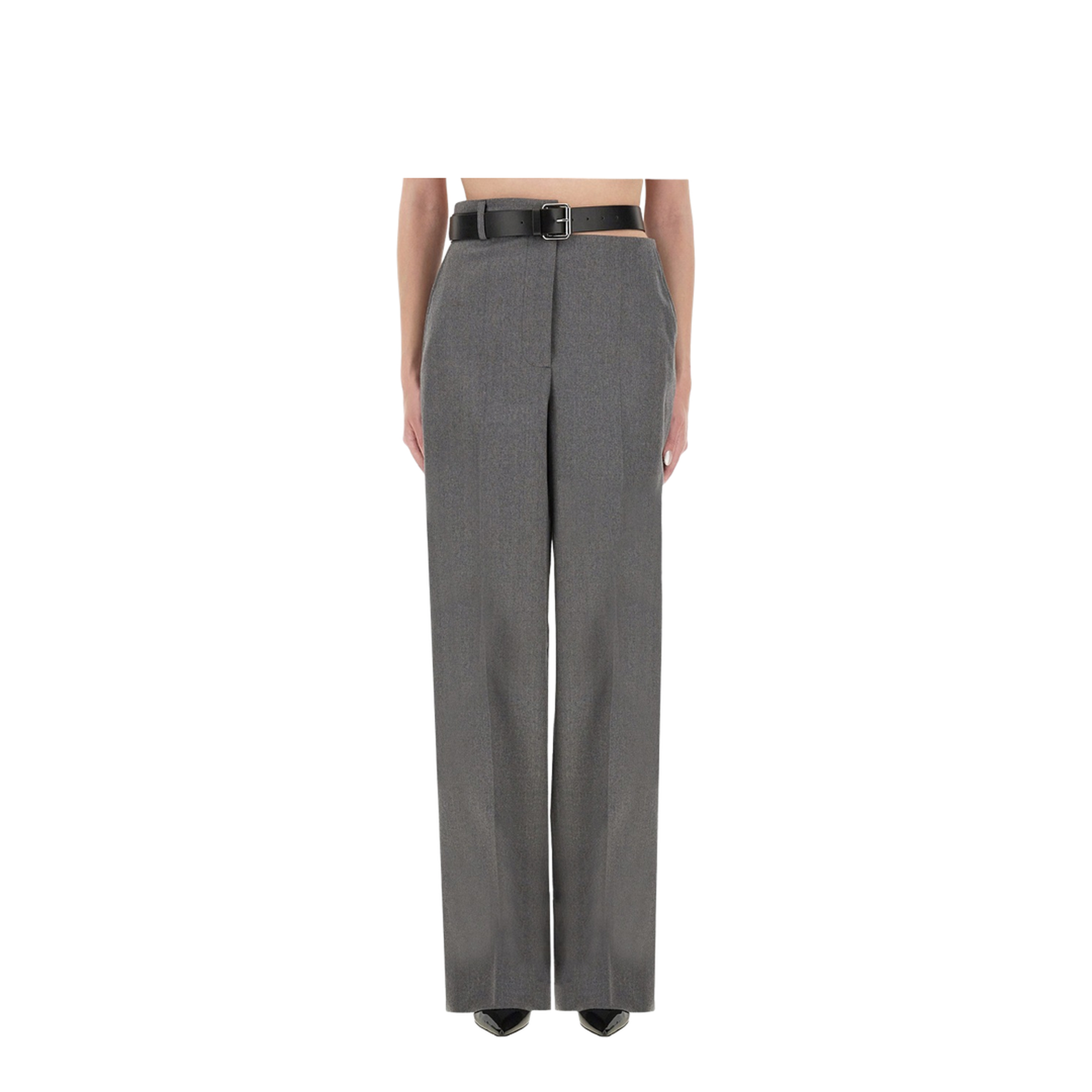Flannel Pants with Belt - Image 1