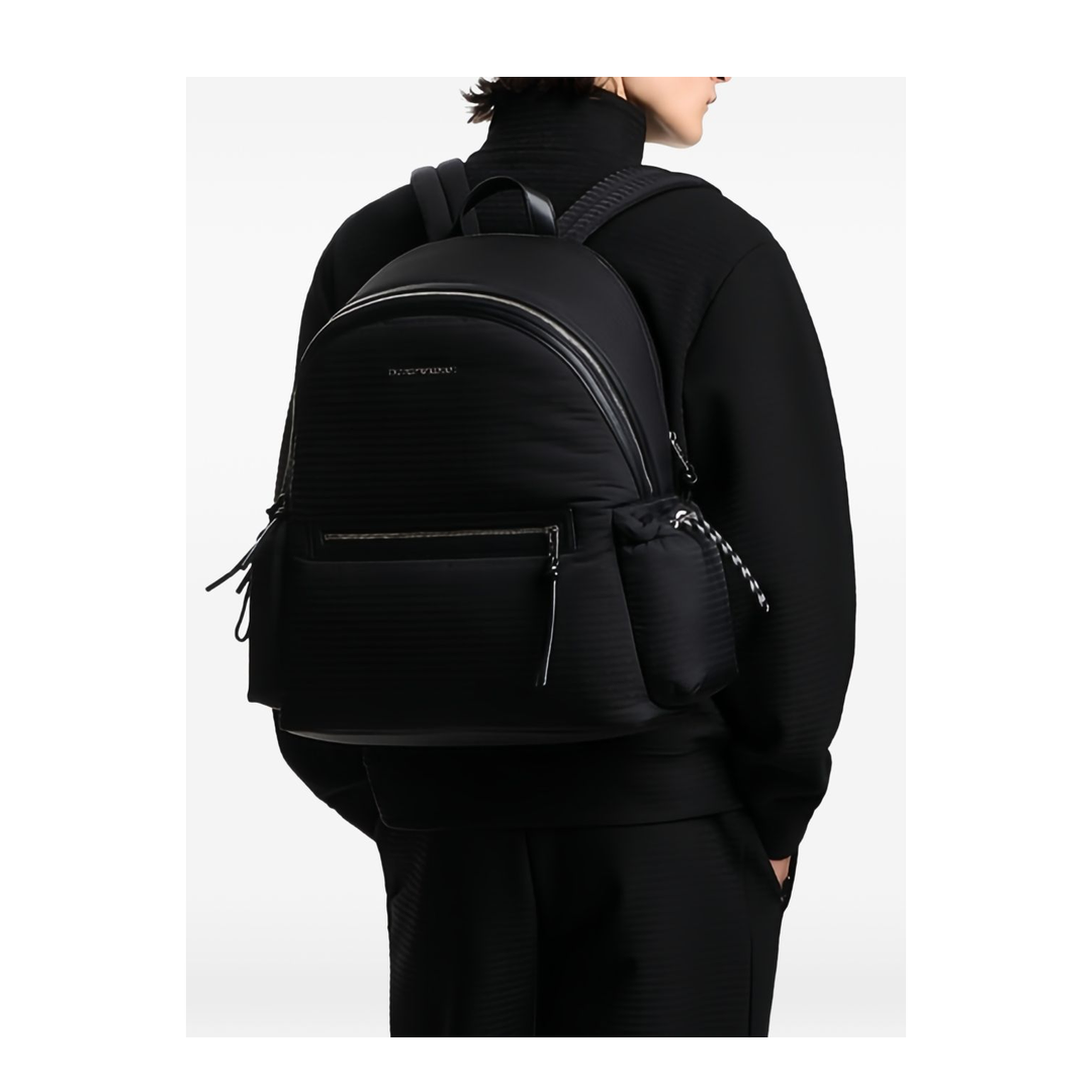 Monogram Nylon Backpack - Nero / Black - Image 2