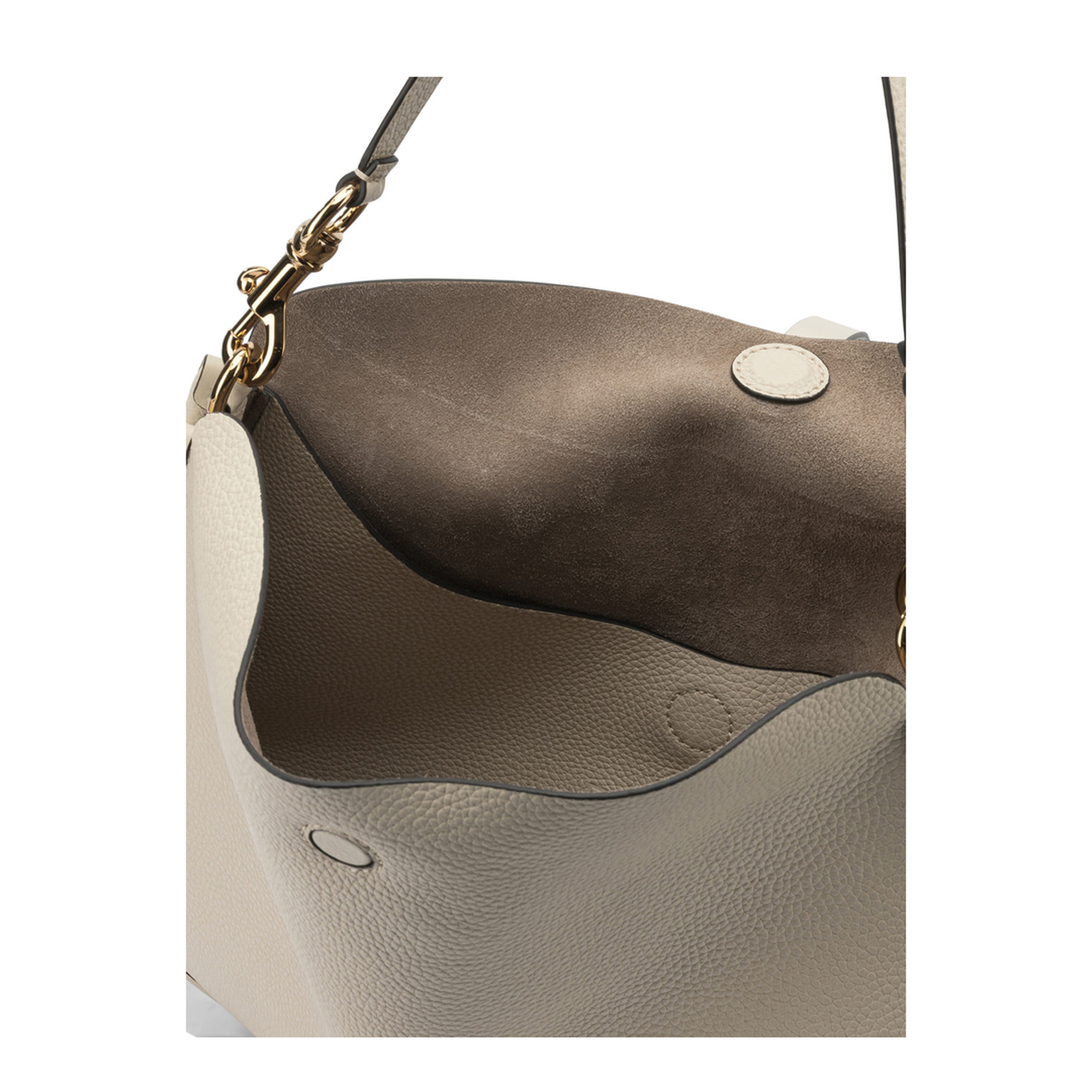 Pony Maxi Calfskin Shoulder Bag - Cream - Image 5
