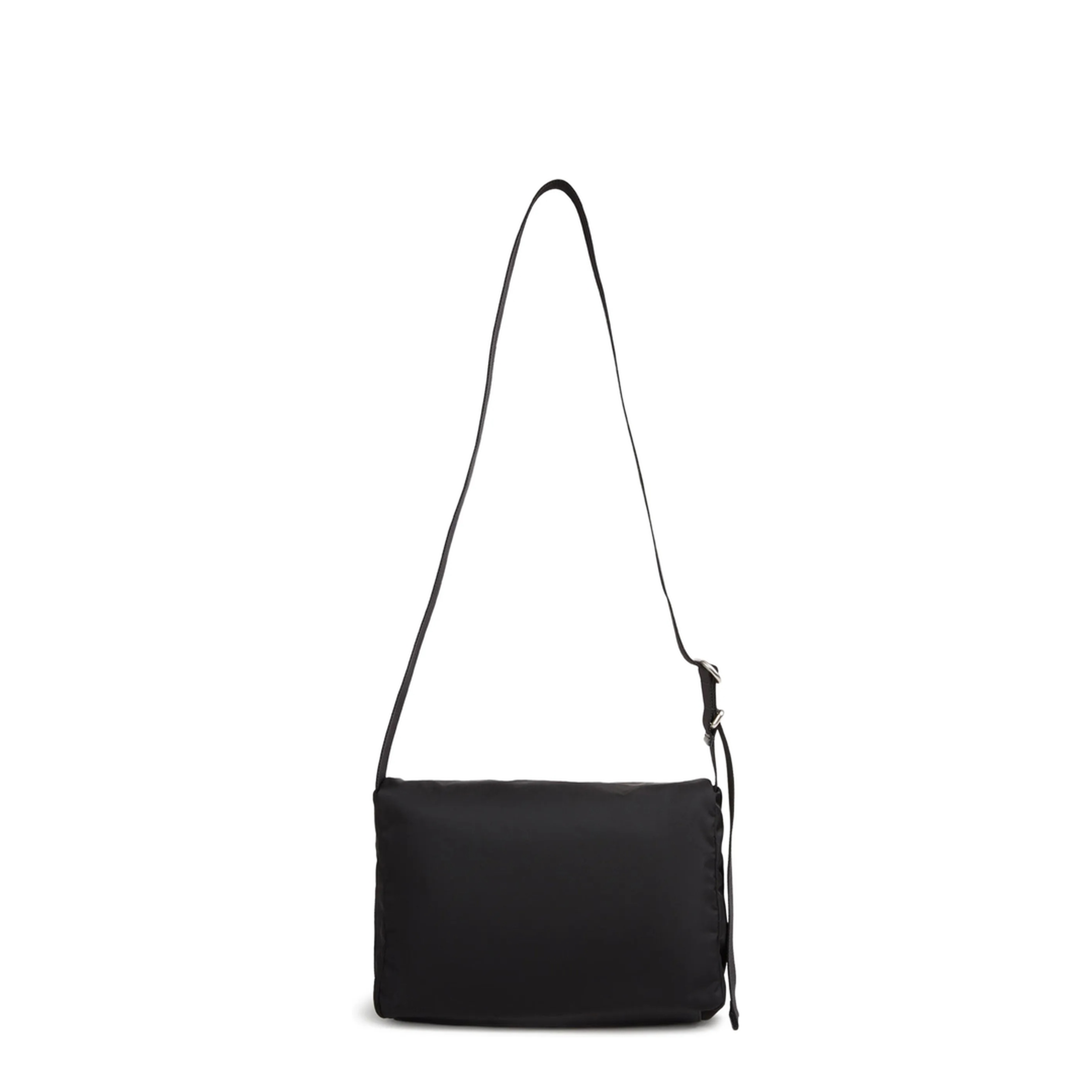 Logo Leather Shoulder Bag - Black - Image 3