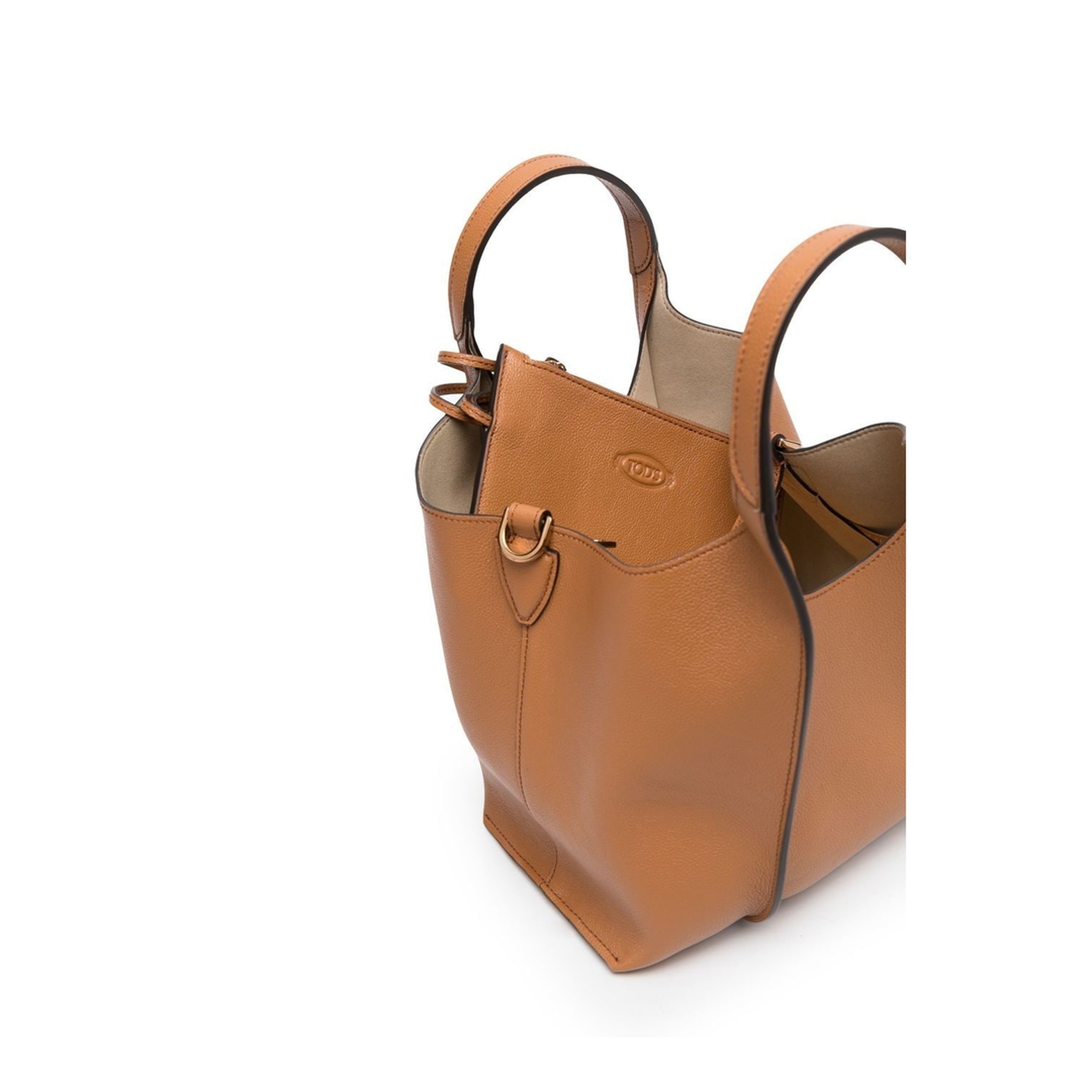 T Timeless Mini Calfskin Shopping Bag - Leather Brown - Image 5
