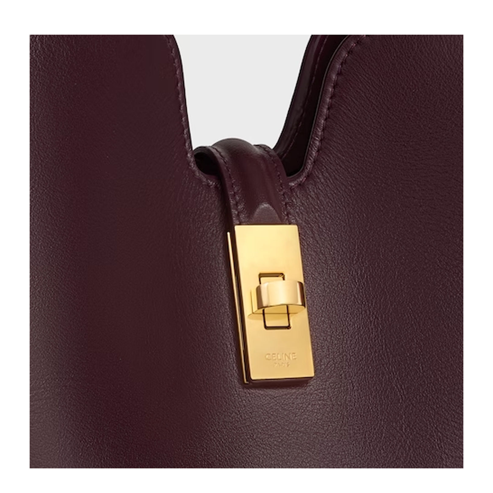 Medium Camille 16 Soft Bag in Smooth Calfskin Deep Burgundy - Image 5