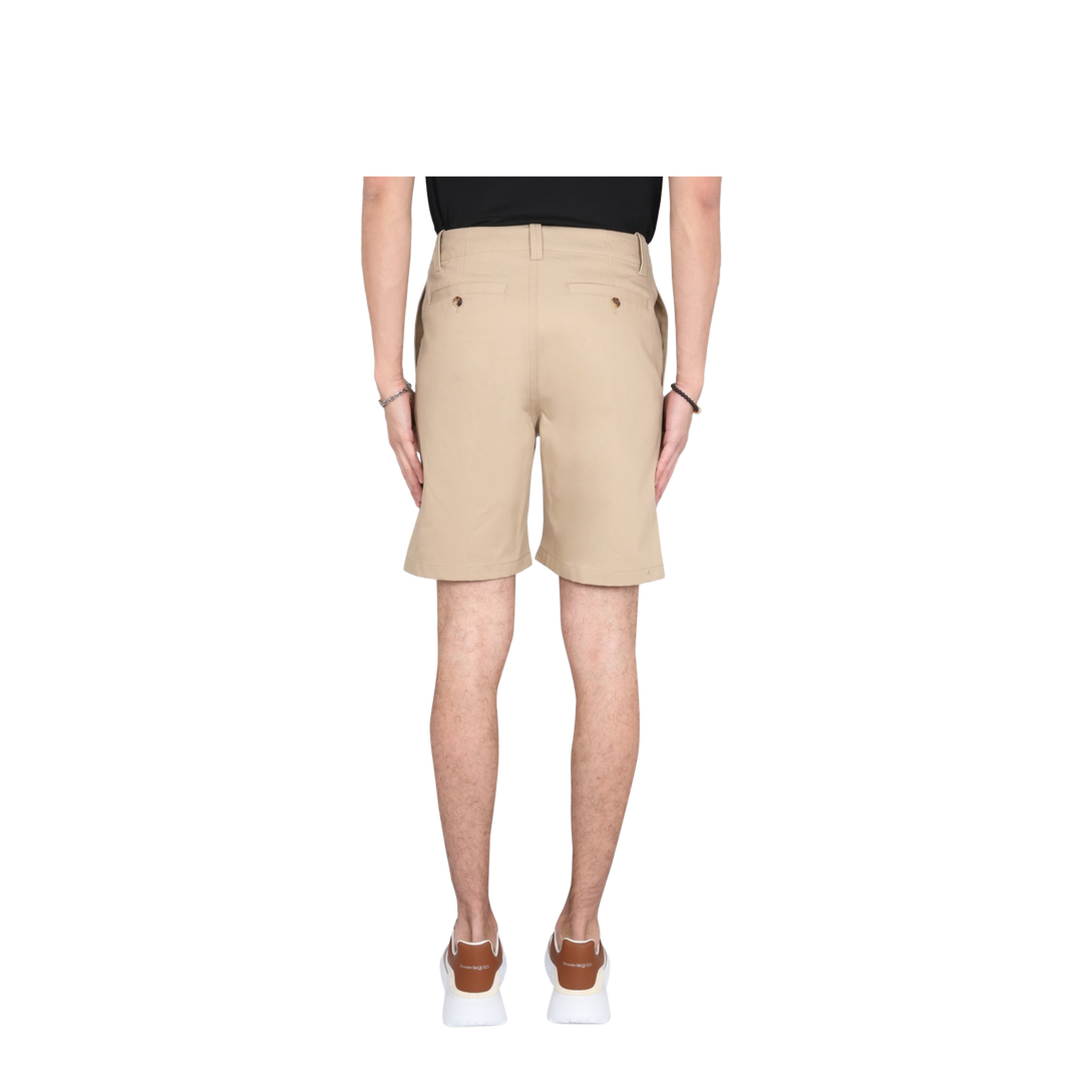 Cappuccino Cotton Bermuda Shorts - Image 4