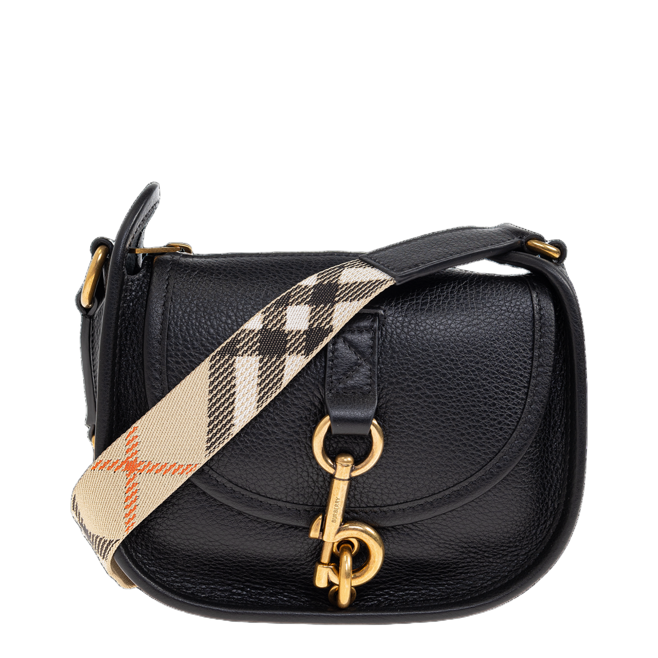 B Clip Mini Calfskin Messenger Bag - Black - Image 1