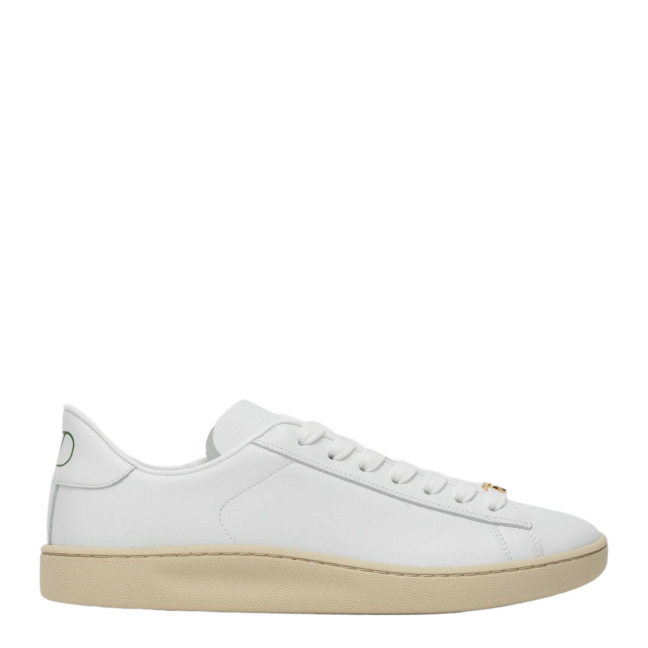 White Leather Royco Sneakers - Image 1