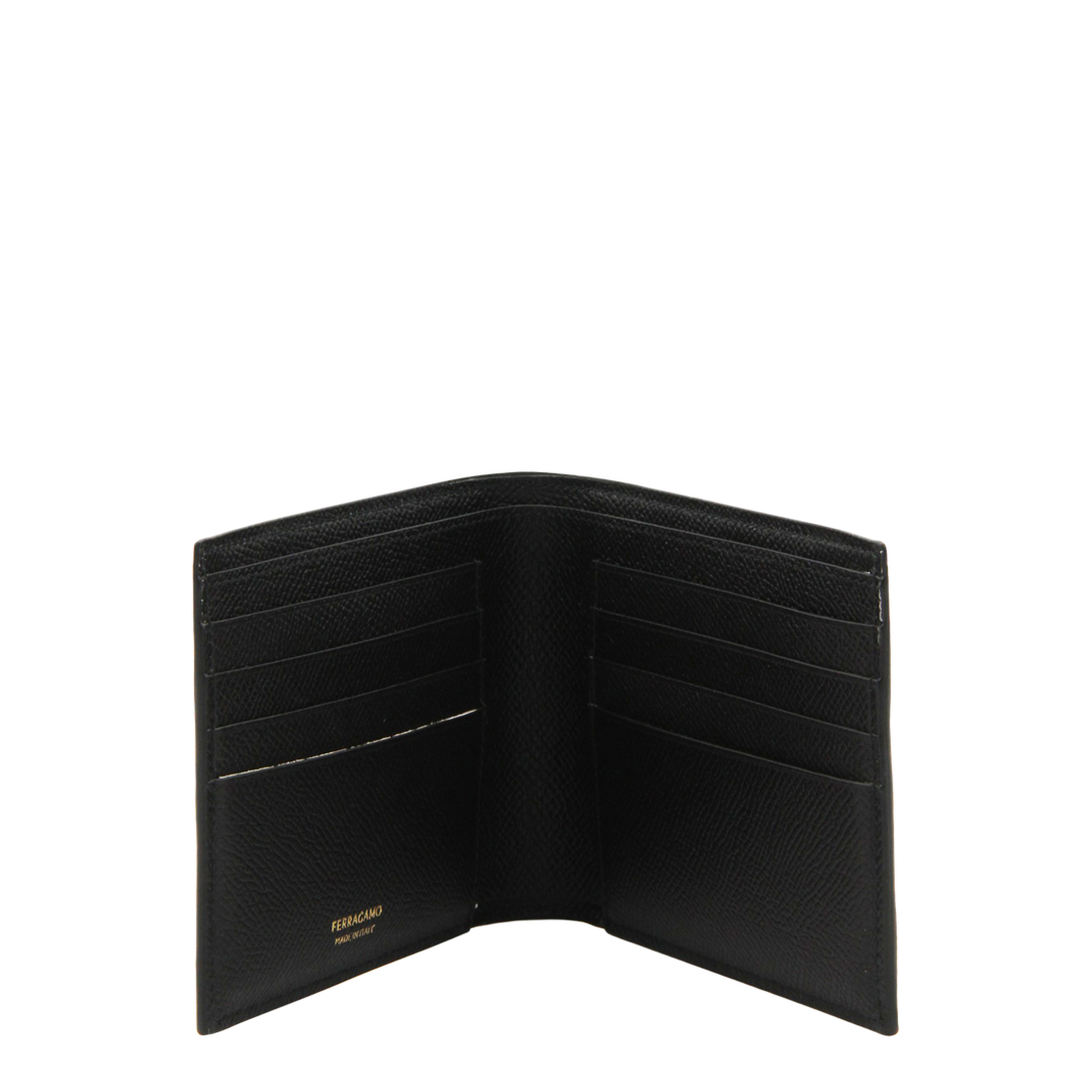 Gancini Micro Gancini Calf Leather Bifold Wallet - Nero - Image 4