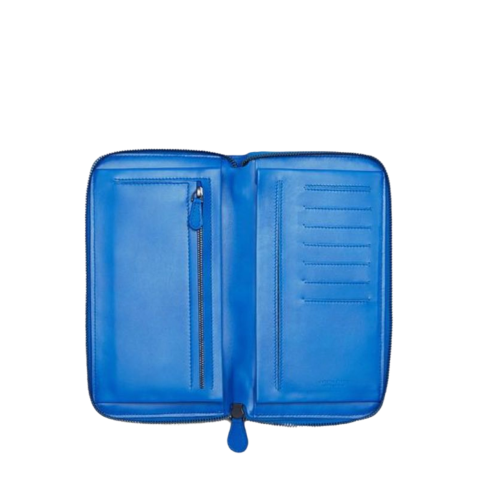 Intrecciato Leather Wallet - Blue - Image 3