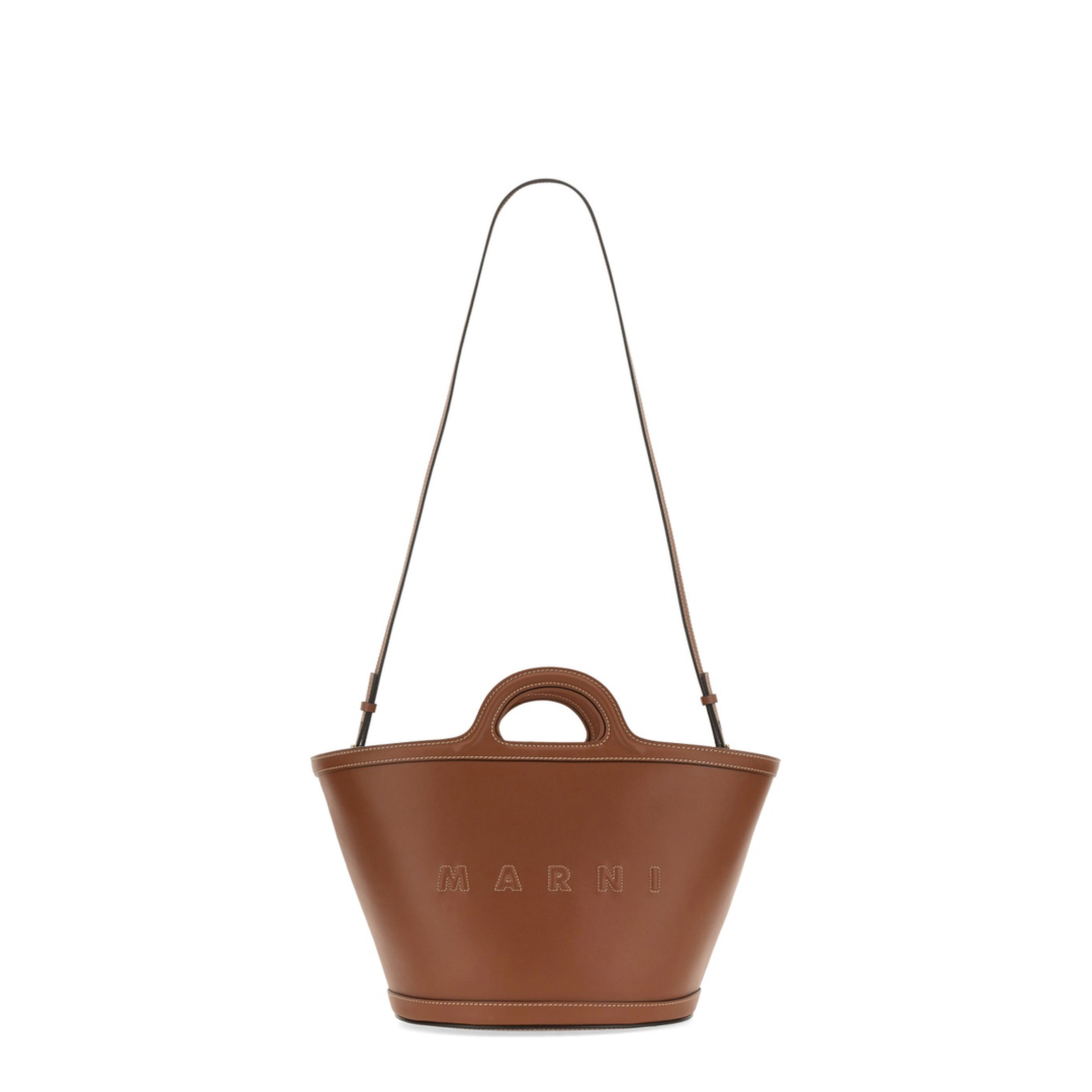Tropicalia Small Bag In Brown Leather - Image 3