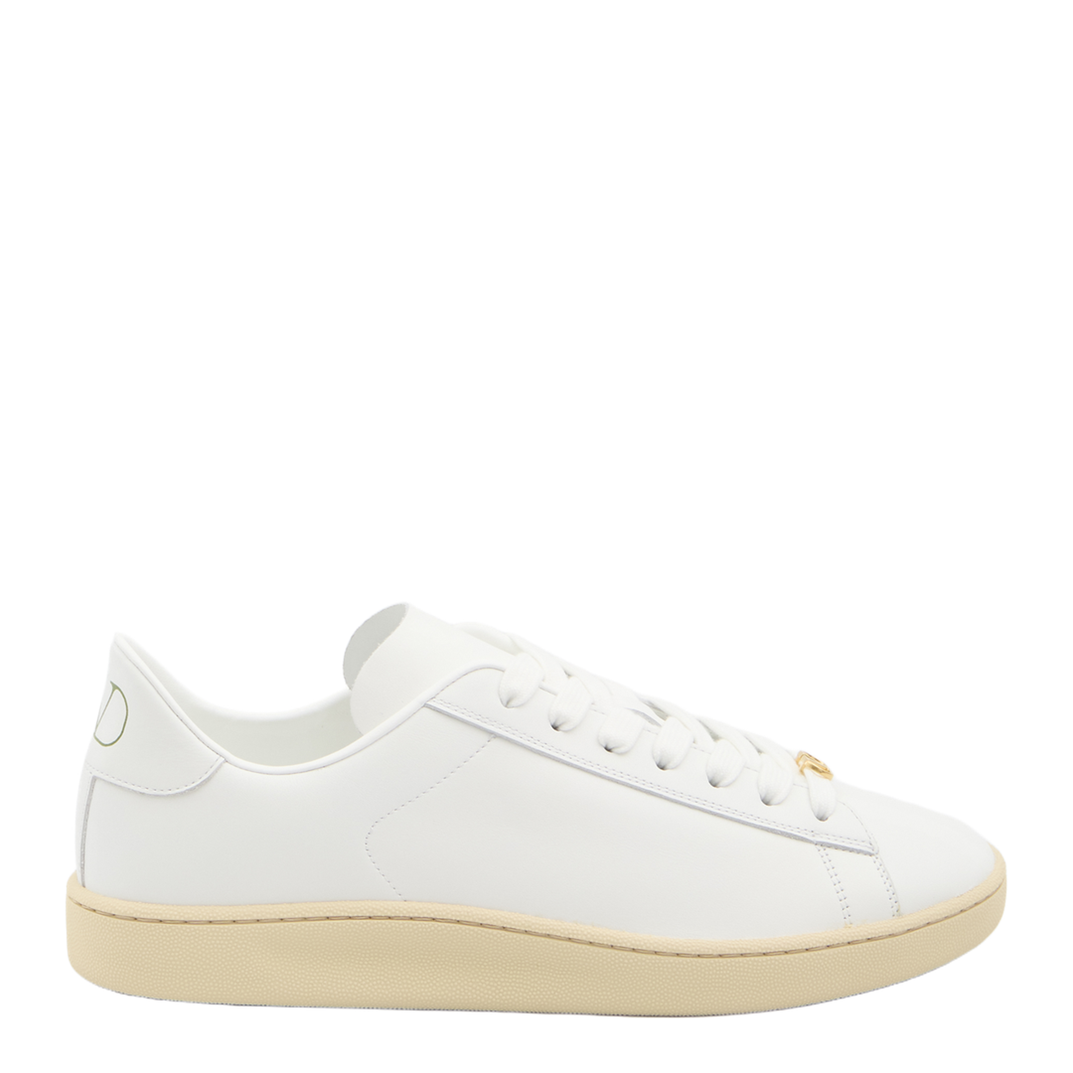 White Leather Sneakers - Image 1