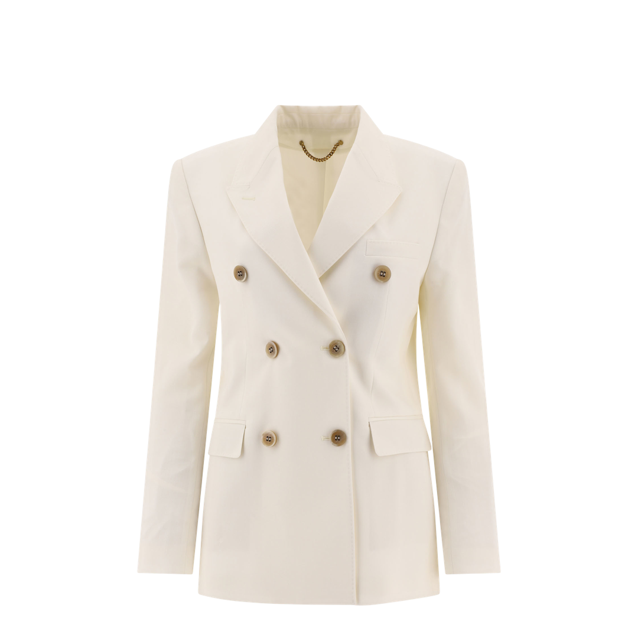 Double-Breasted Wool-Blend Blazer - Image 1