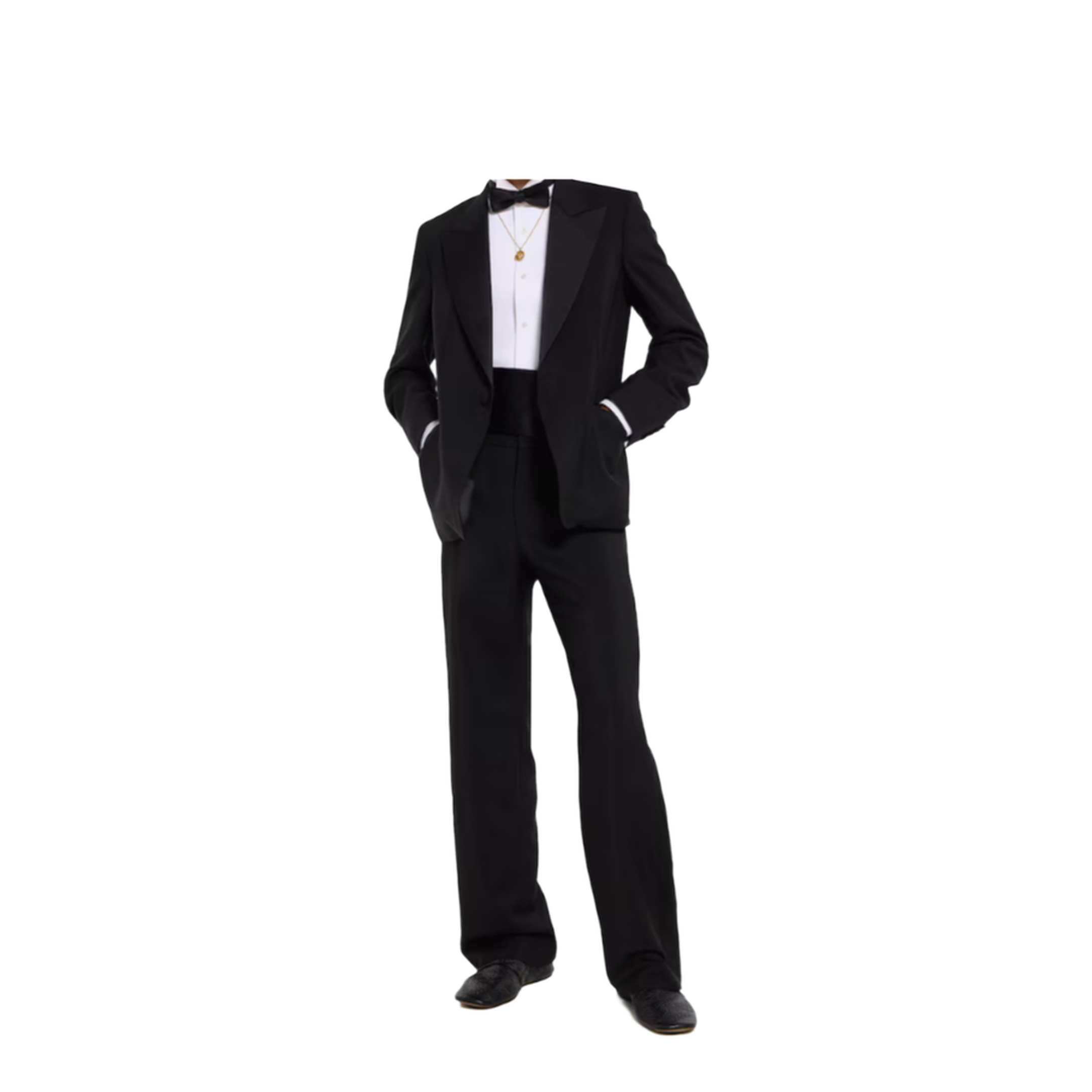 Light Wool Mohair Canvas Suit in Black - Image 4