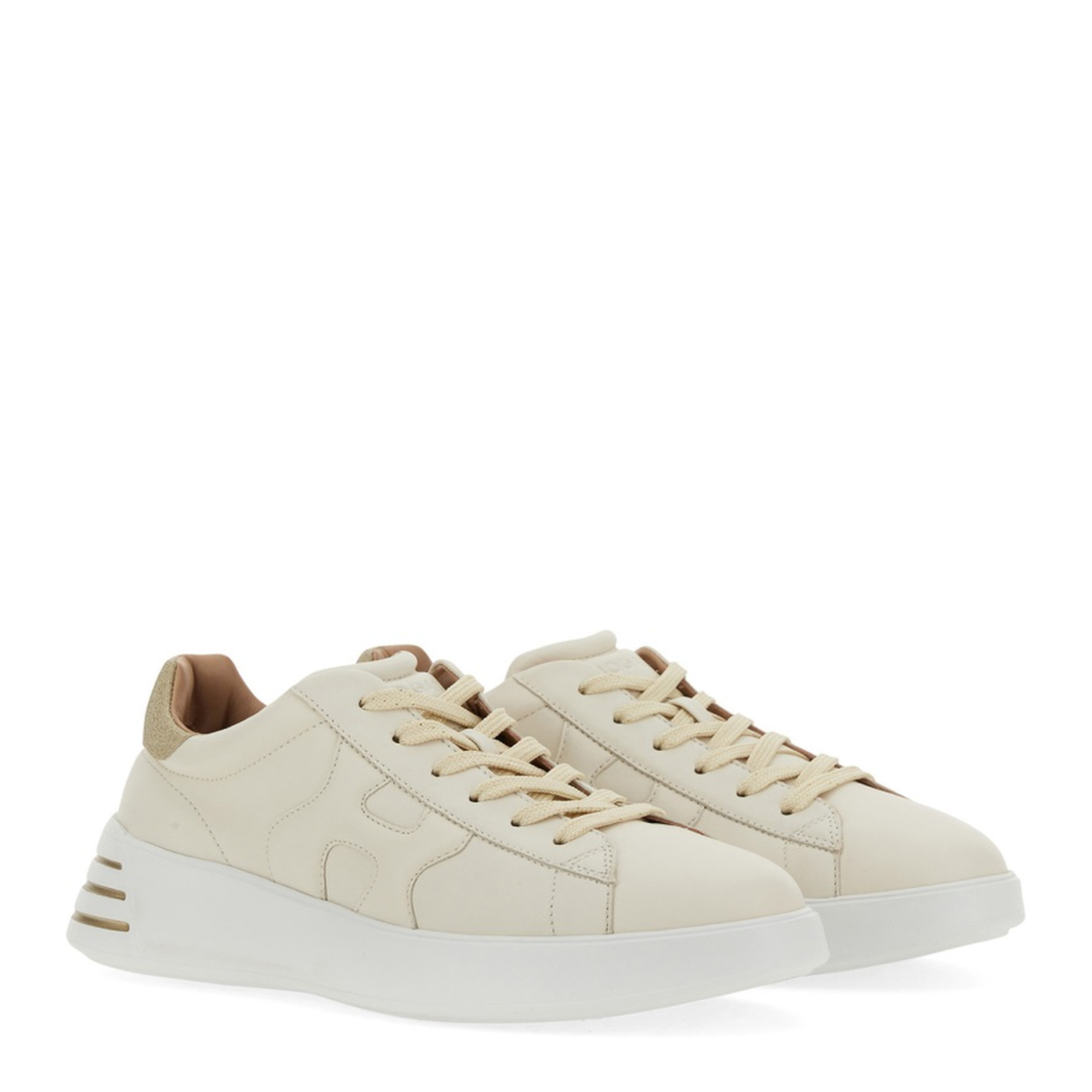 Glitter-Detail Leather Sneakers - Image 7