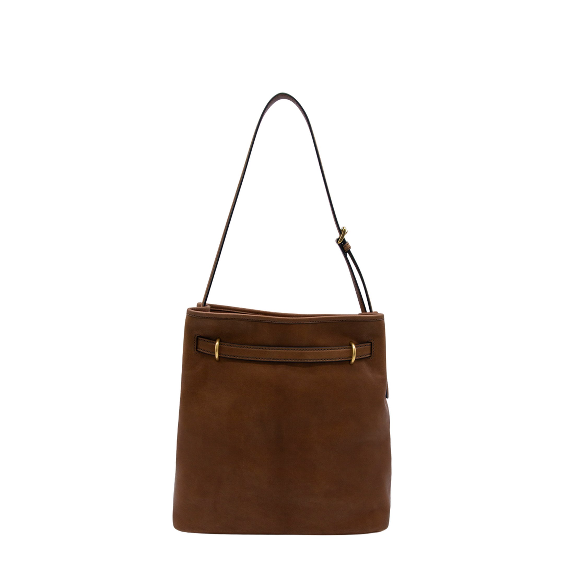 Aventure Medium Lambskin Bucket Bag - Oak - Image 3