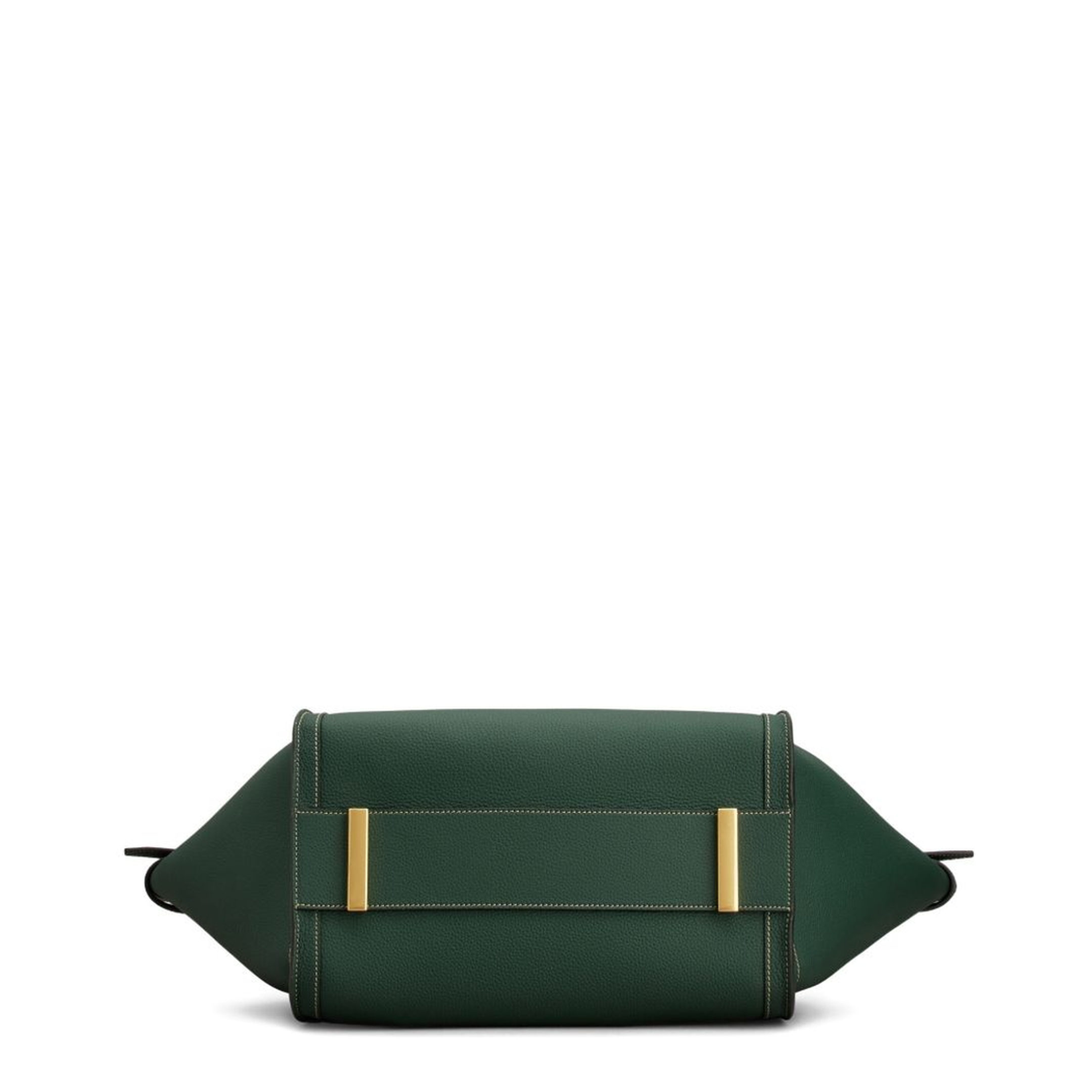Medium Calf Leather Shopping Bag - Green - Image 6