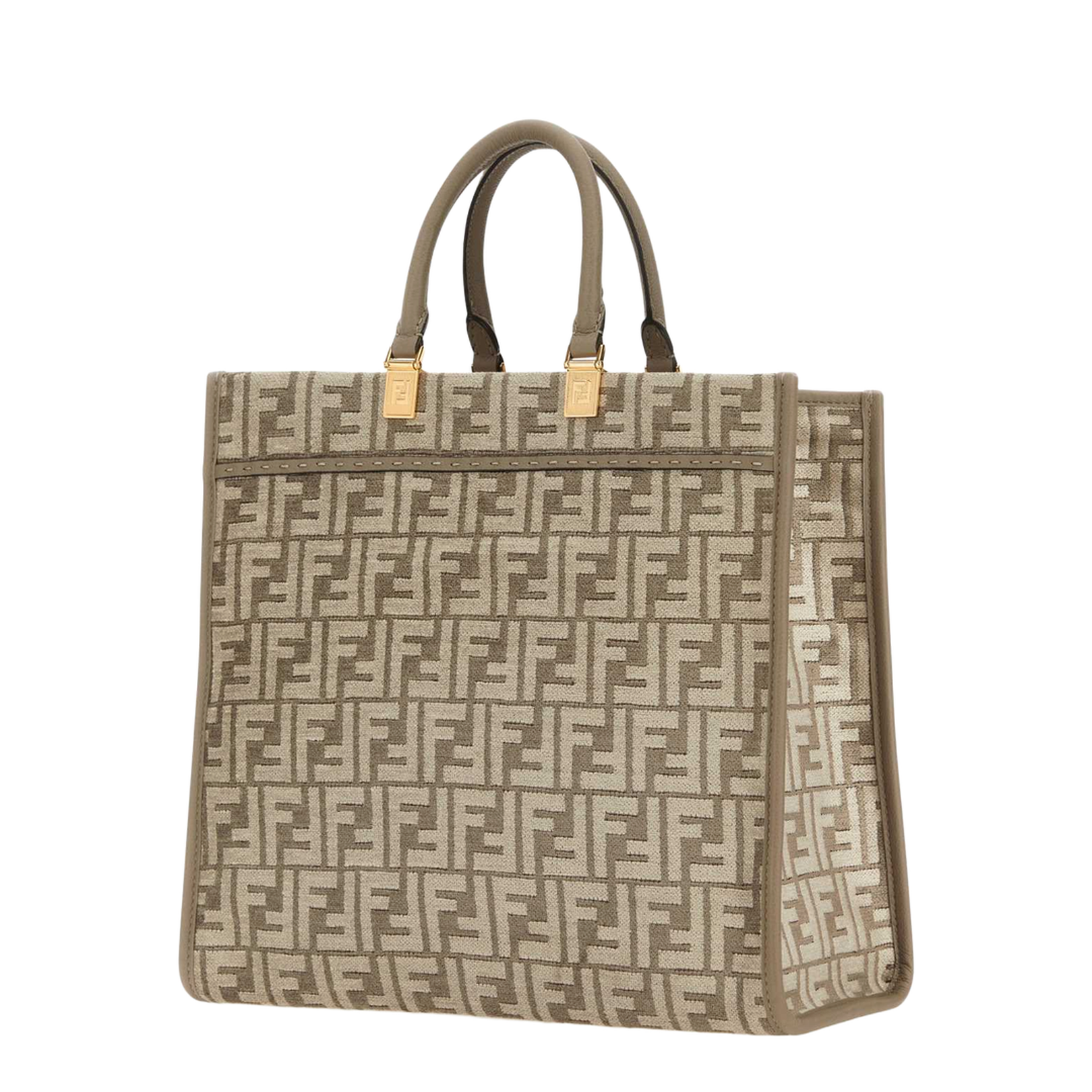 Sunshine Medium Canvas Shopper Bags - Beige - Image 3