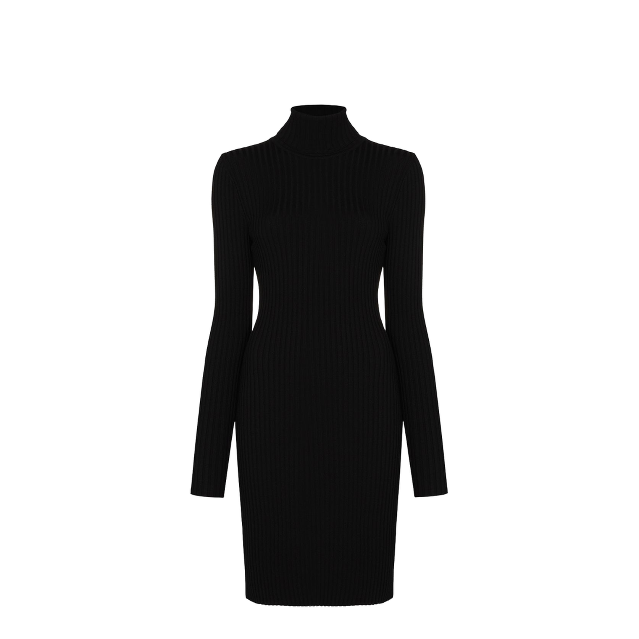 Merino Rib Dress - Image 1