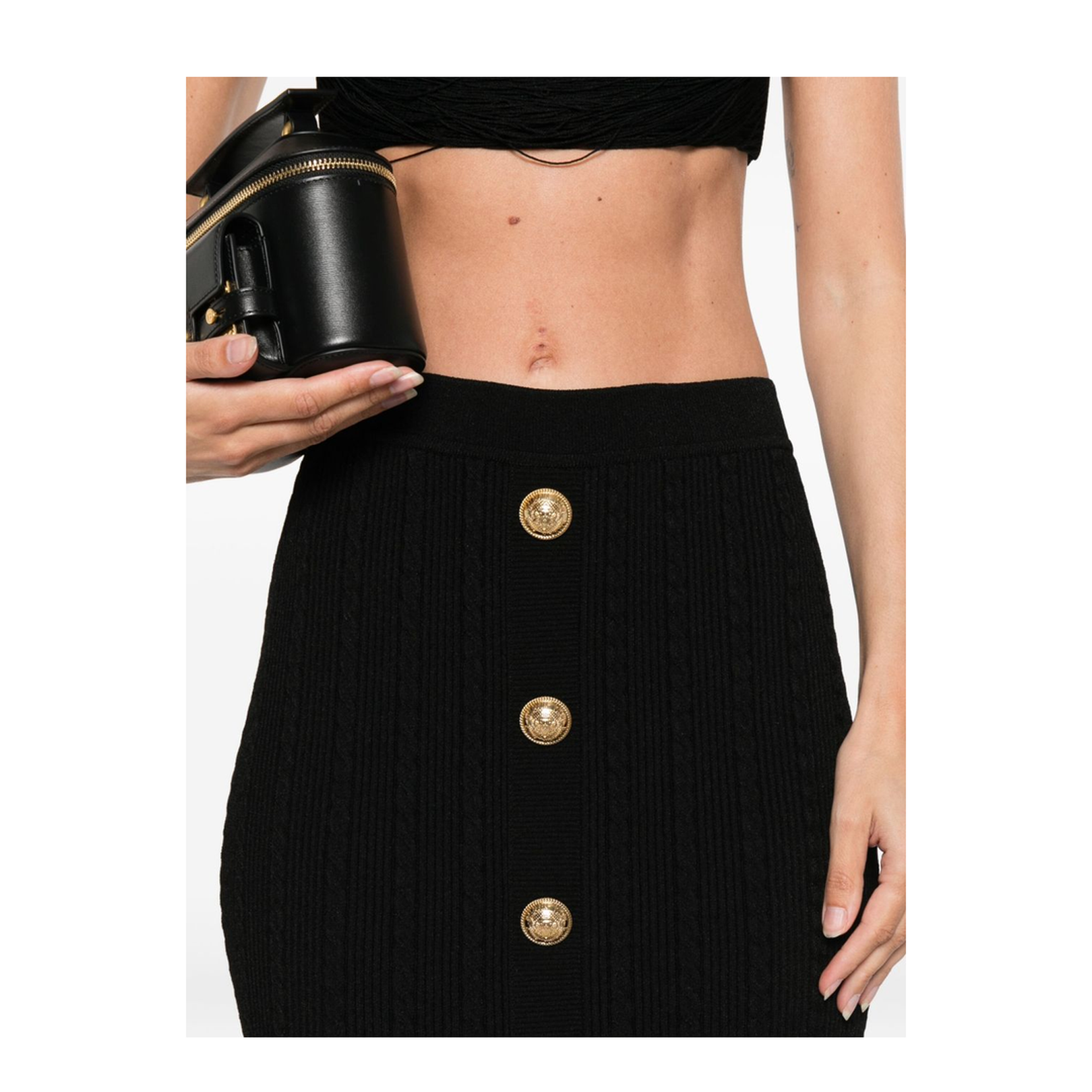 Buttoned Long Skirt - Image 4