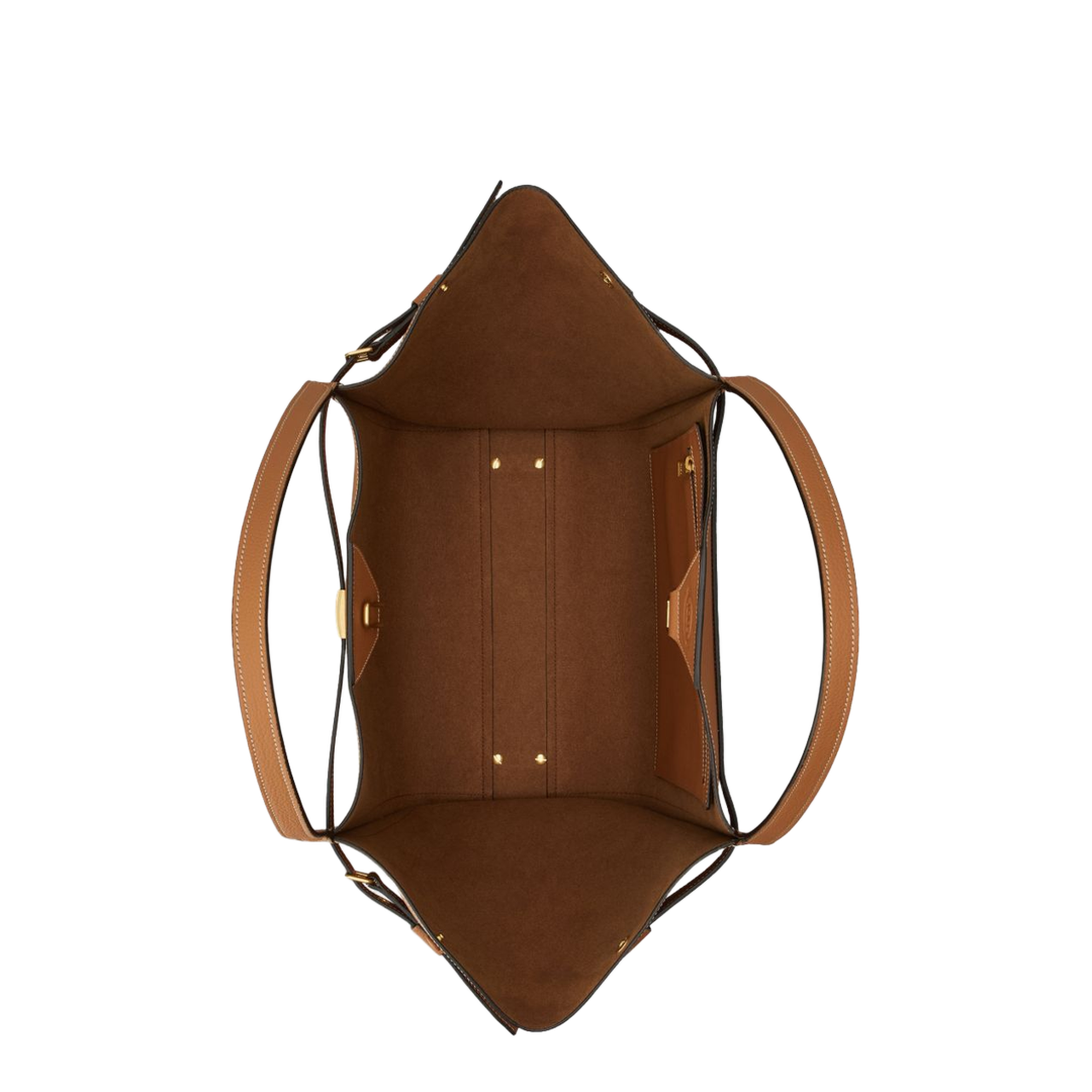 Medium Calf Leather Shopping Bag - Brown - Image 5