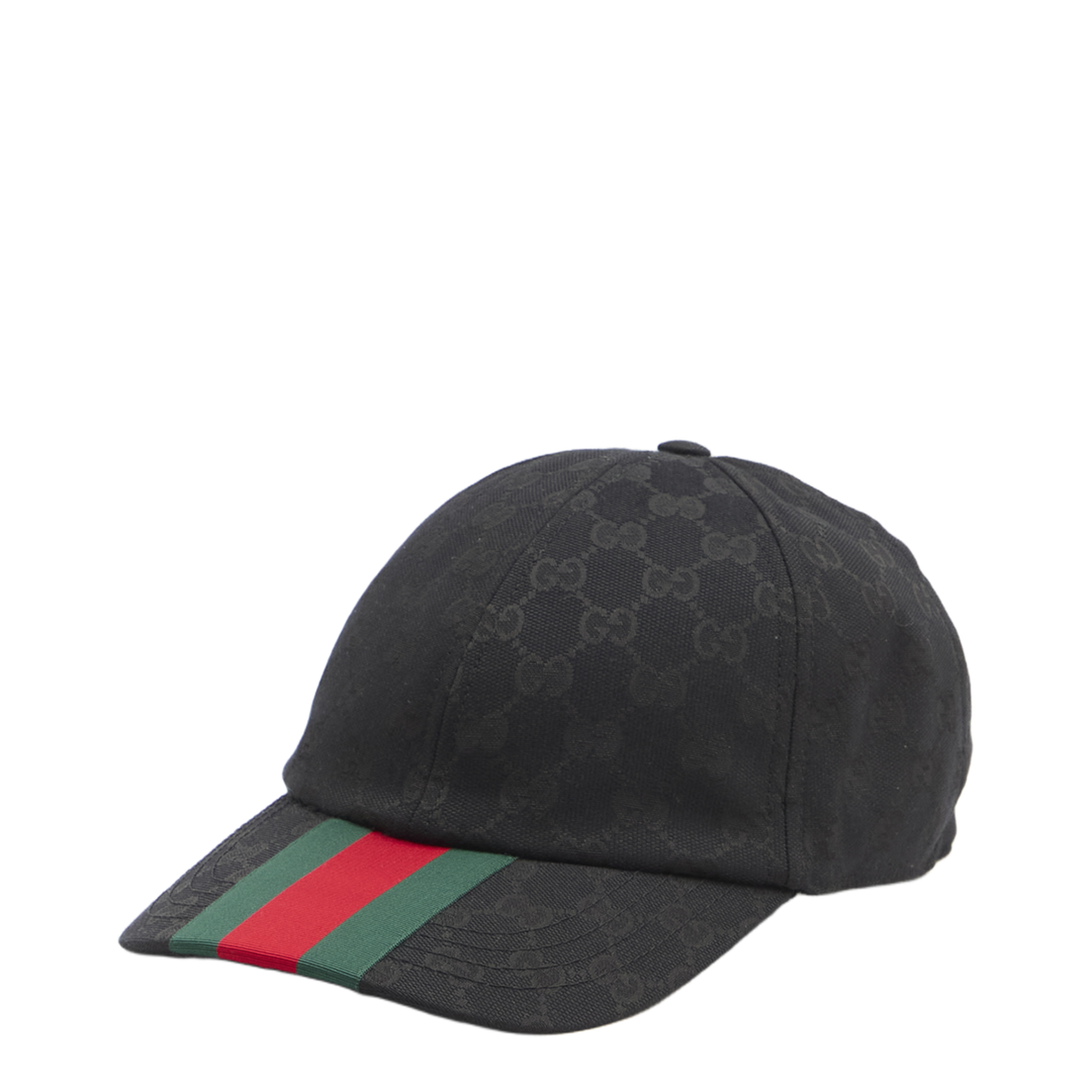 Canvas Baseball Hat in Black - Image 1
