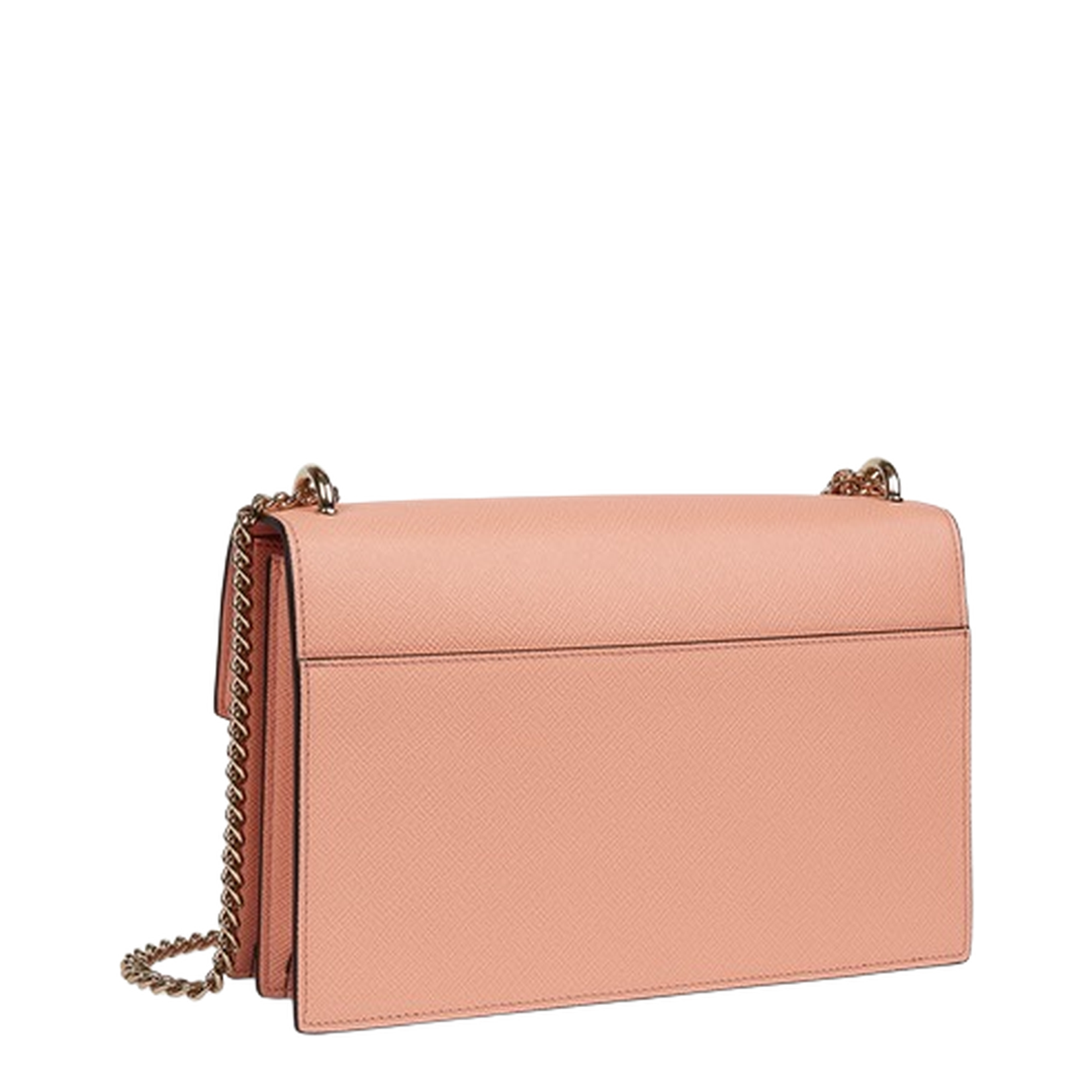 Panama One Size Cross-grain Calf Leather Crossbody - Peach - Image 5