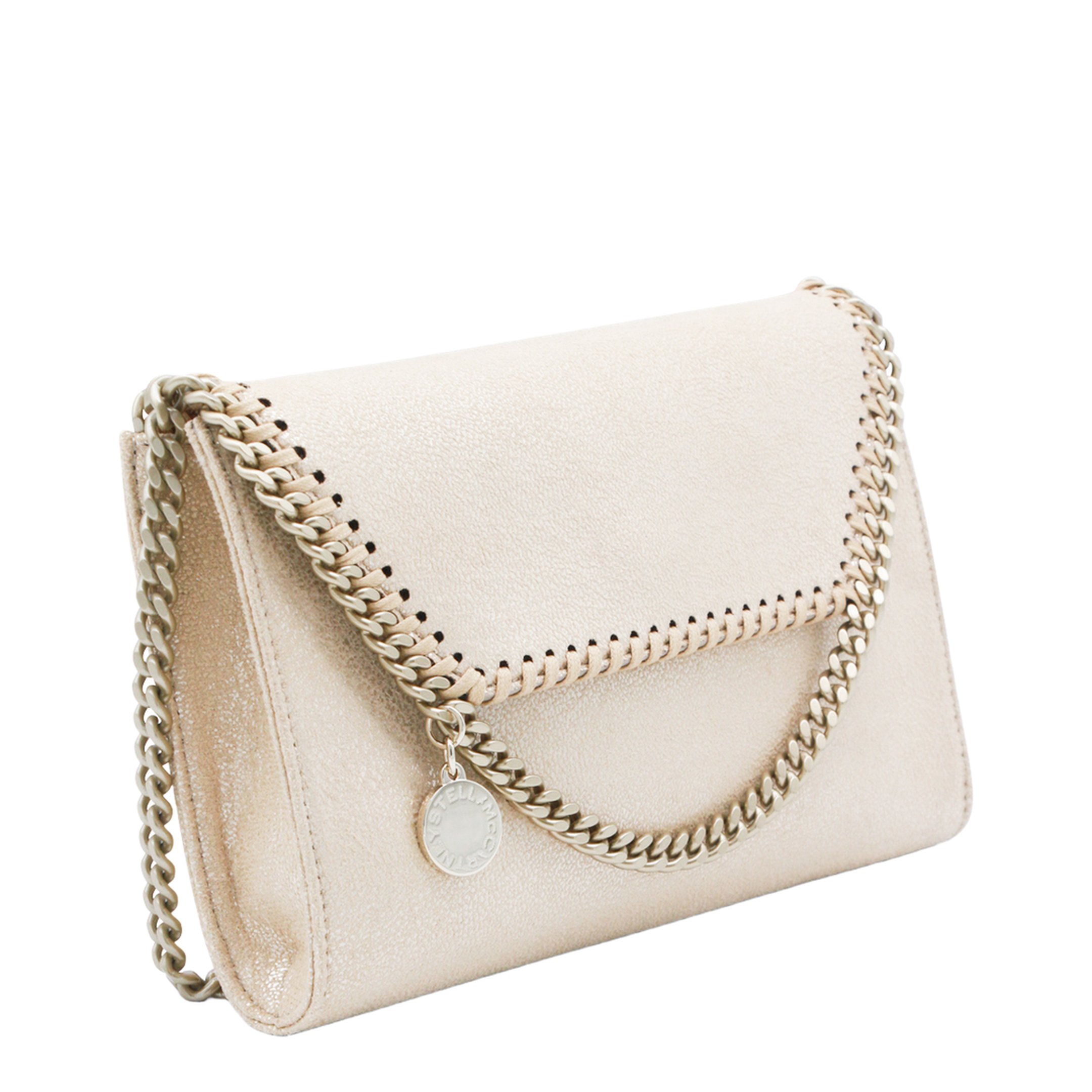 Falabella Polyester Wallet On Chain - Gold - Image 3