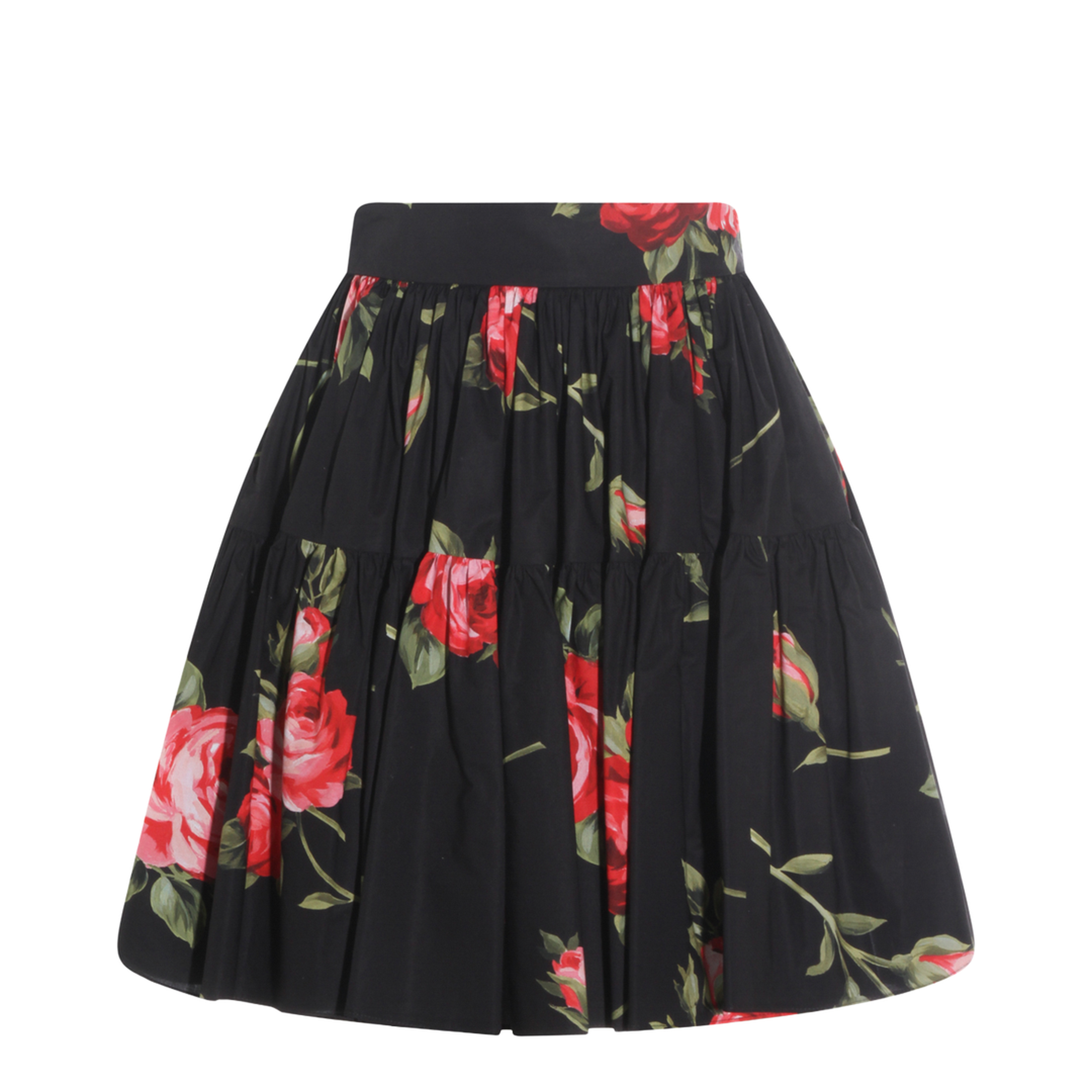 Miniskirt with Bouquet Print - Image 1