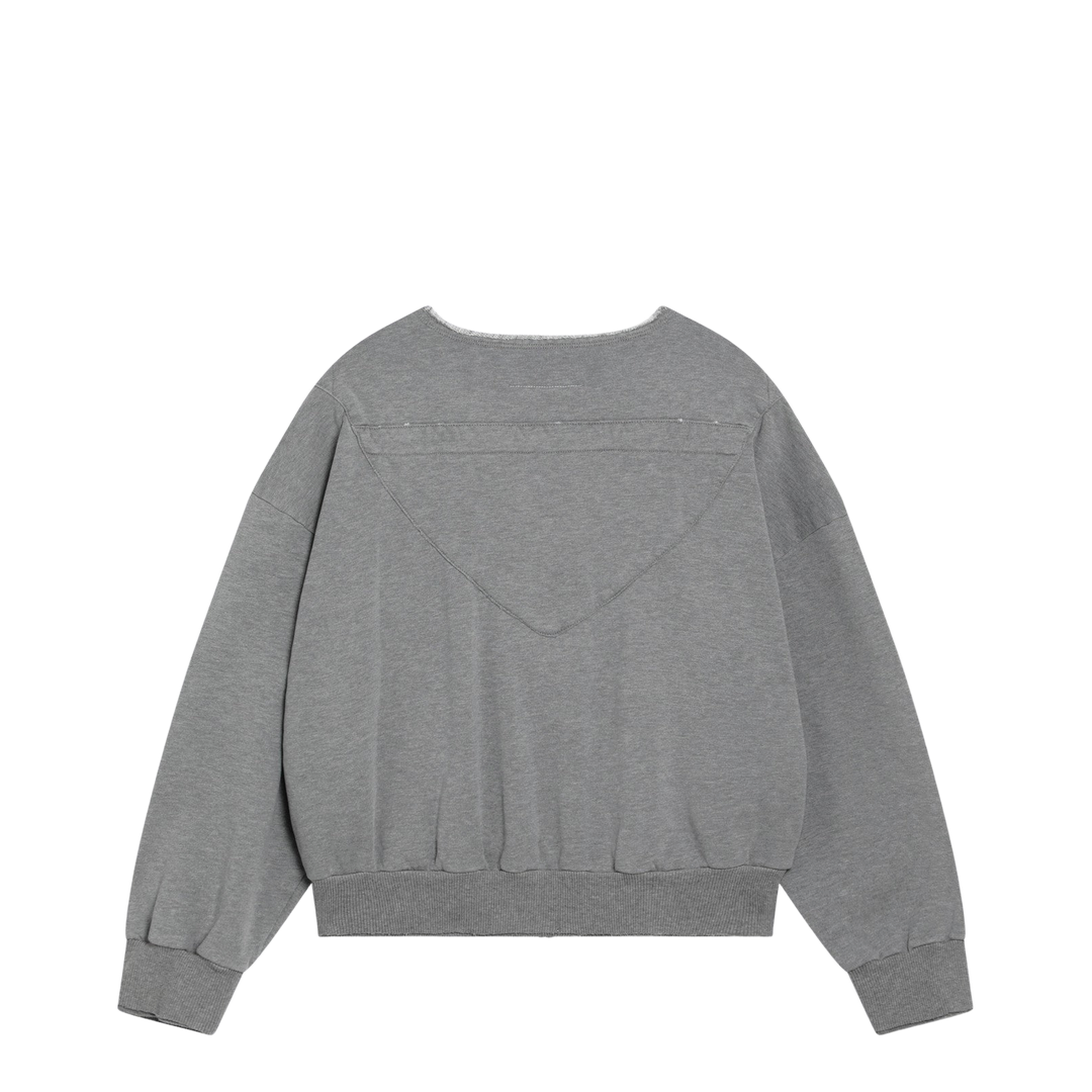 Cotton Zip Hoodie with Drawstring Gray - Image 2