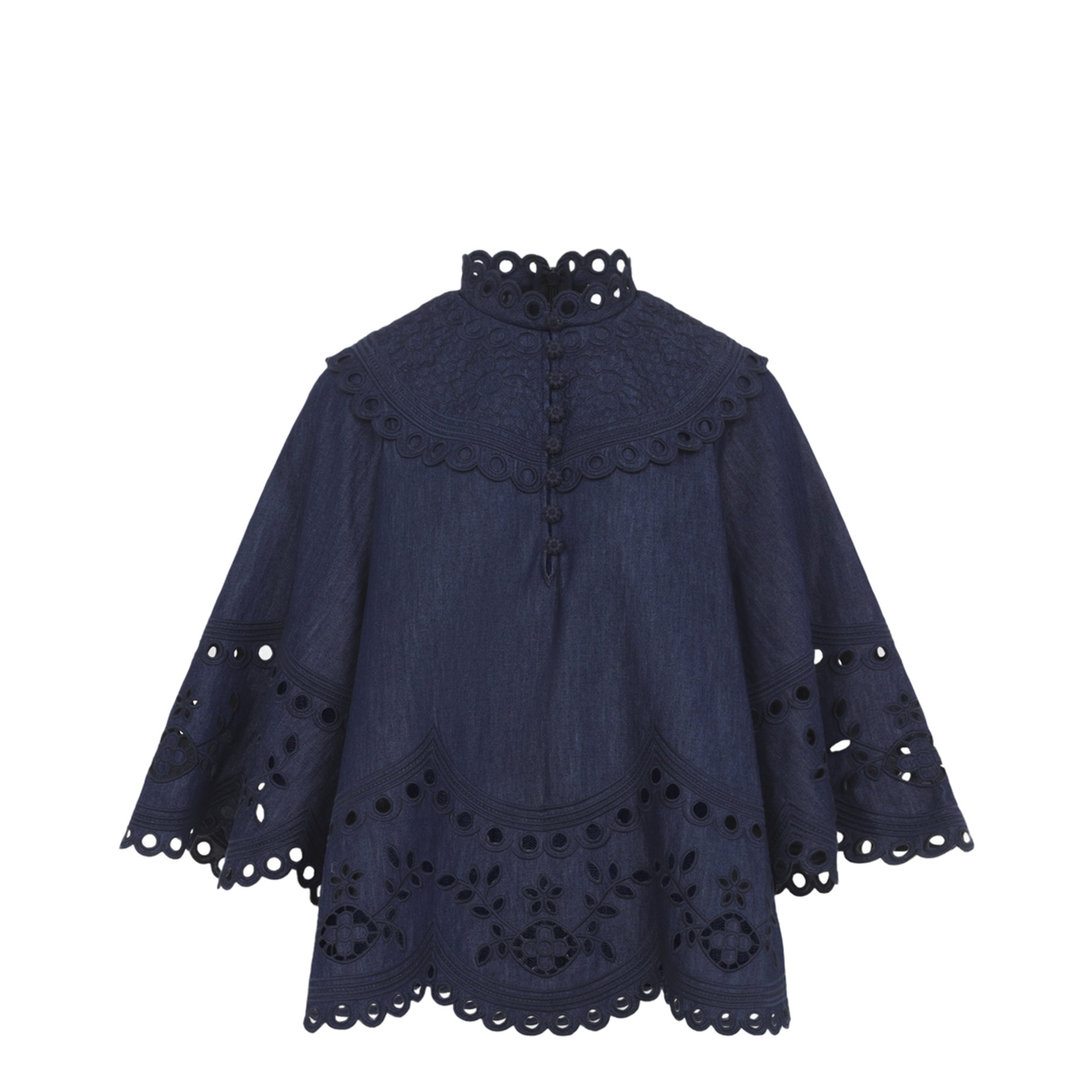 Mahon Broderie Denim Top - Image 1