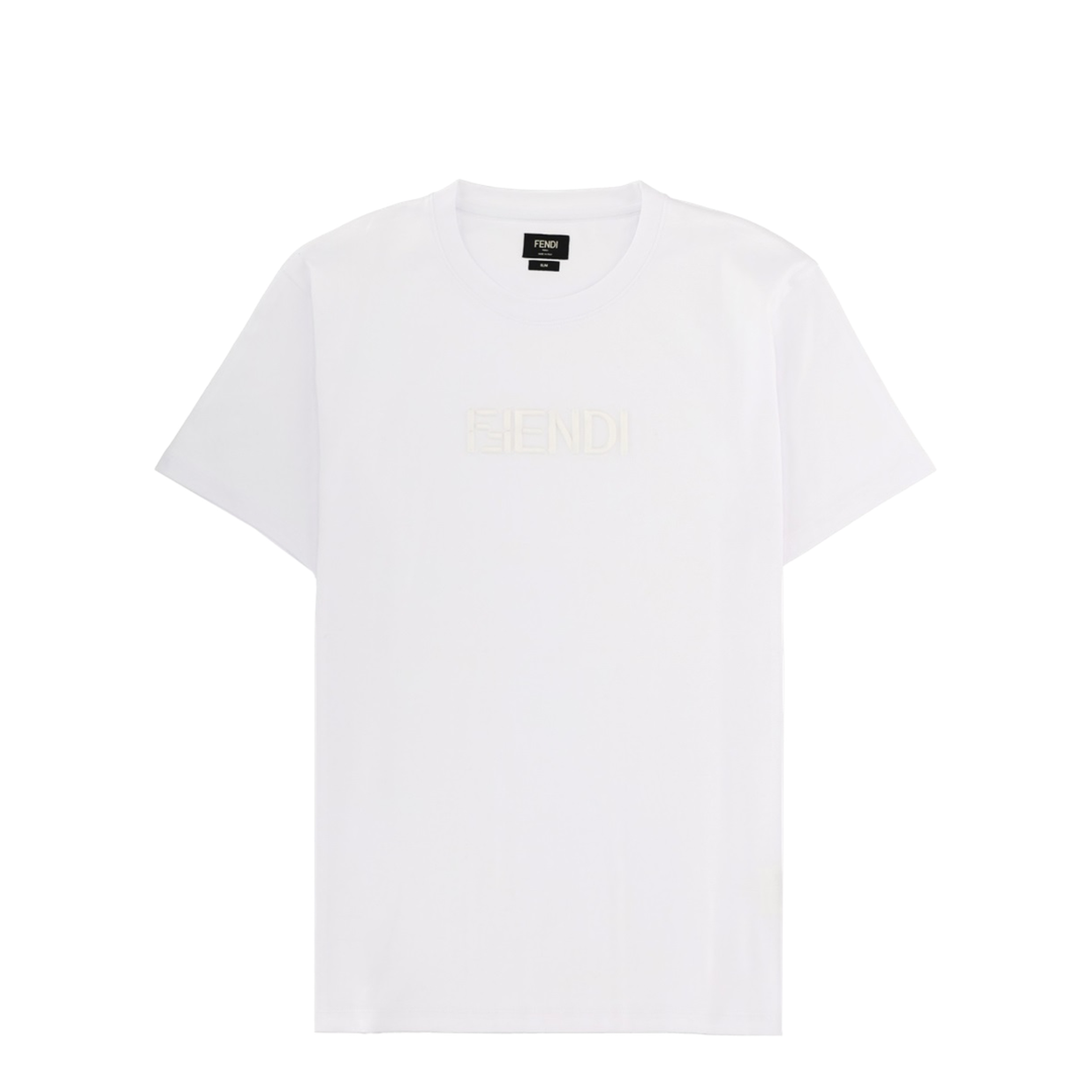 White Cotton T-Shirt - Image 1