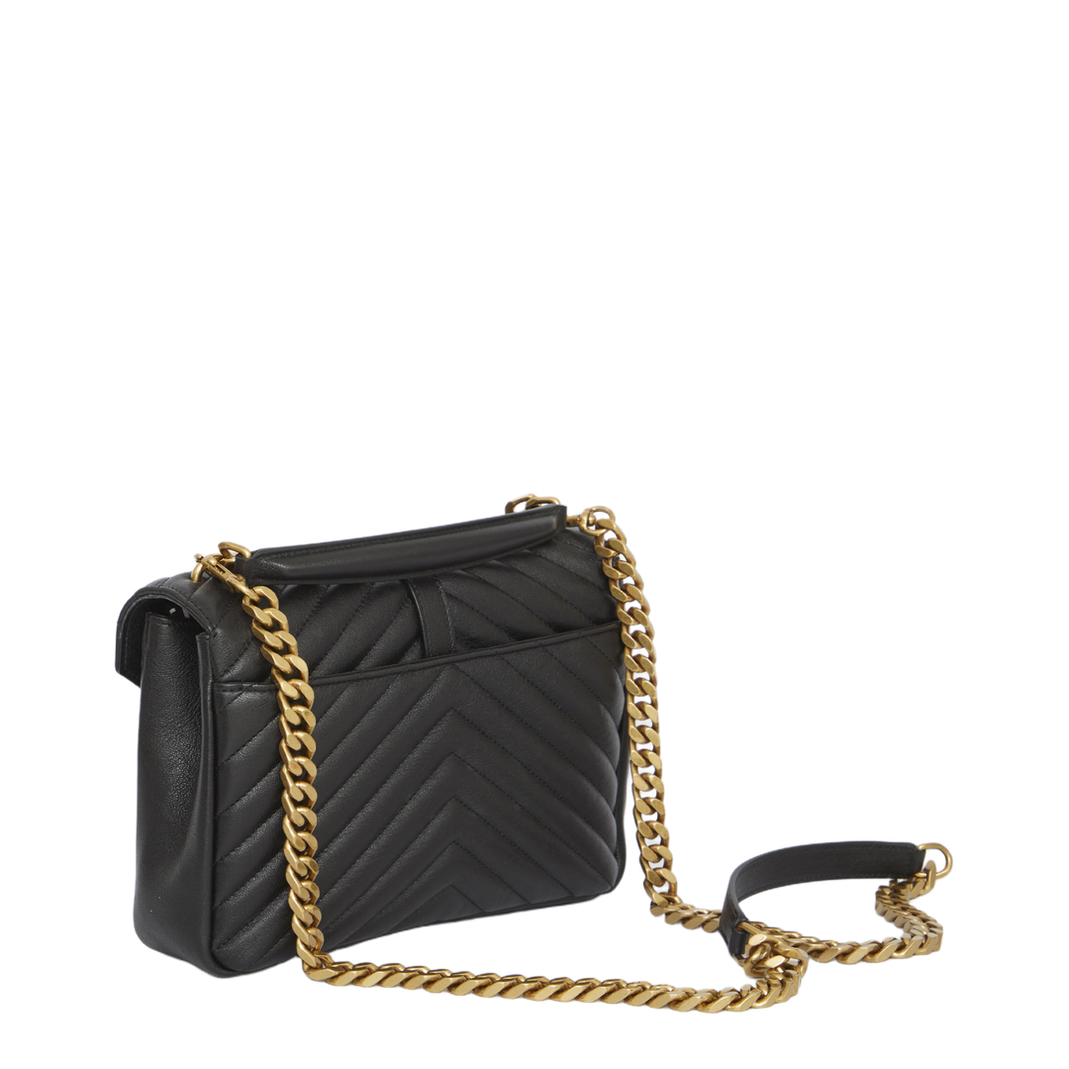 College Medium Quilted Leather Shoulder Bag - Nero - Image 2