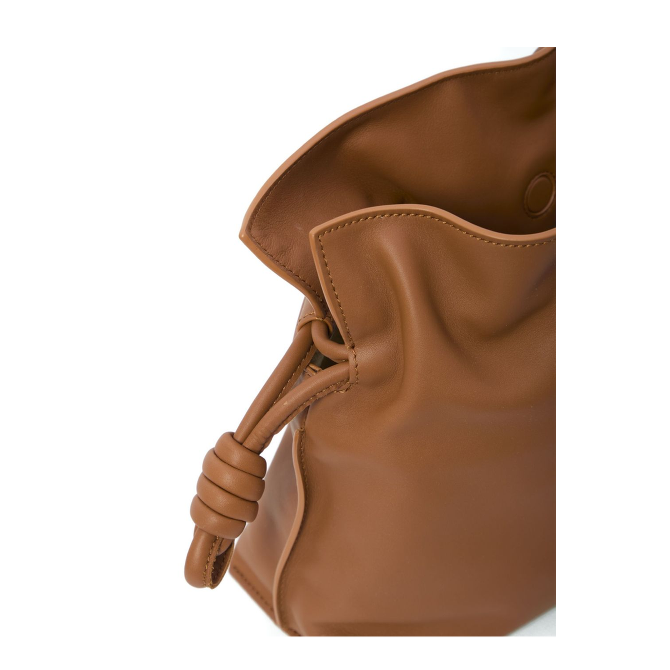 Flamenco Medium Nappa Calfskin Clutch - Brown - Image 2
