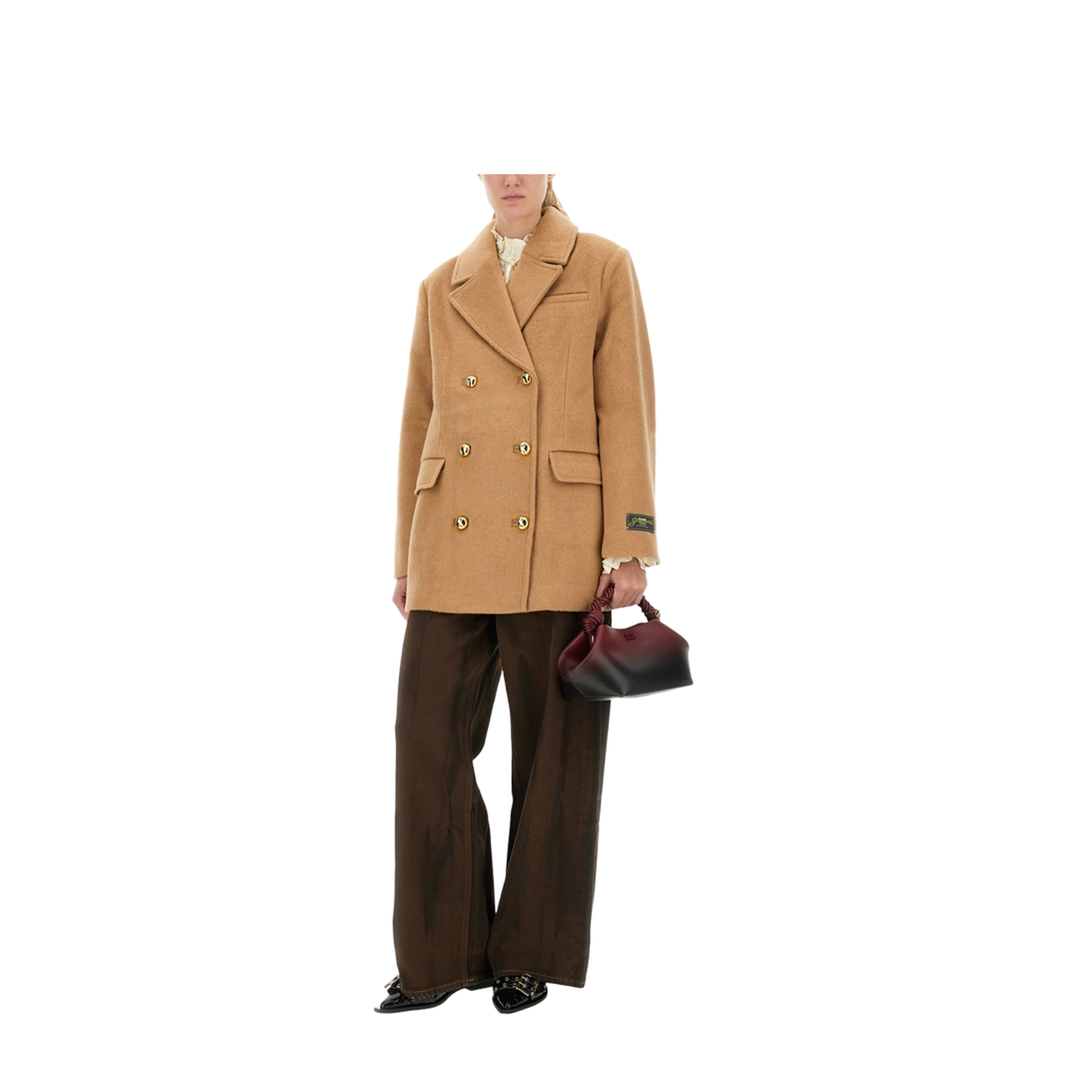 Double-Breasted Wool Blazer - Image 2